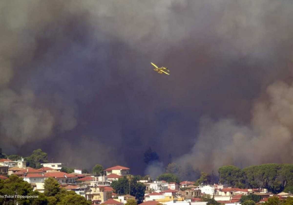 Φωτιά στην Ηλεία: Απειλούνται σπίτια, το διυλιστήριο και μία κατασκήνωση κοντά στα Κρέστενα