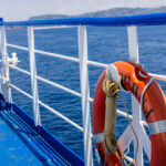 Lifebuoy on the Deck of a Ferry, photo taken in Italy