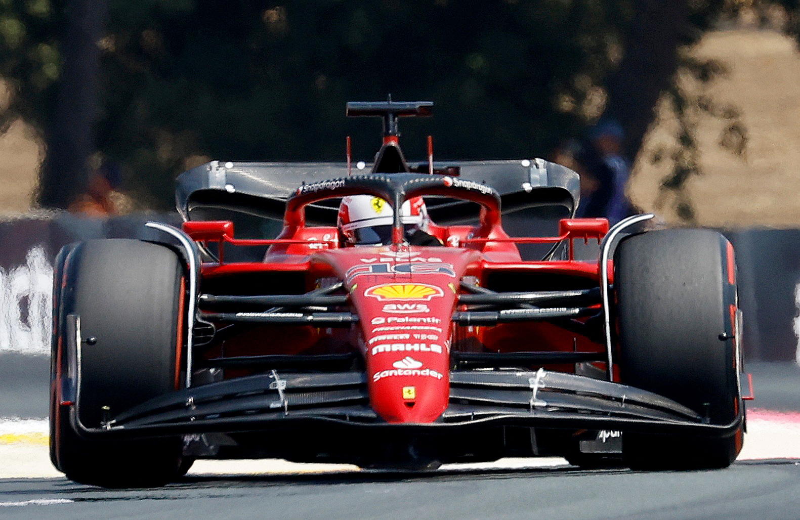 Formula One F1 - French Grand Prix - Circuit Paul Ricard, Le Castellet, France - July 23, 2022 Ferrari's Charles Leclerc in action during practice REUTERS