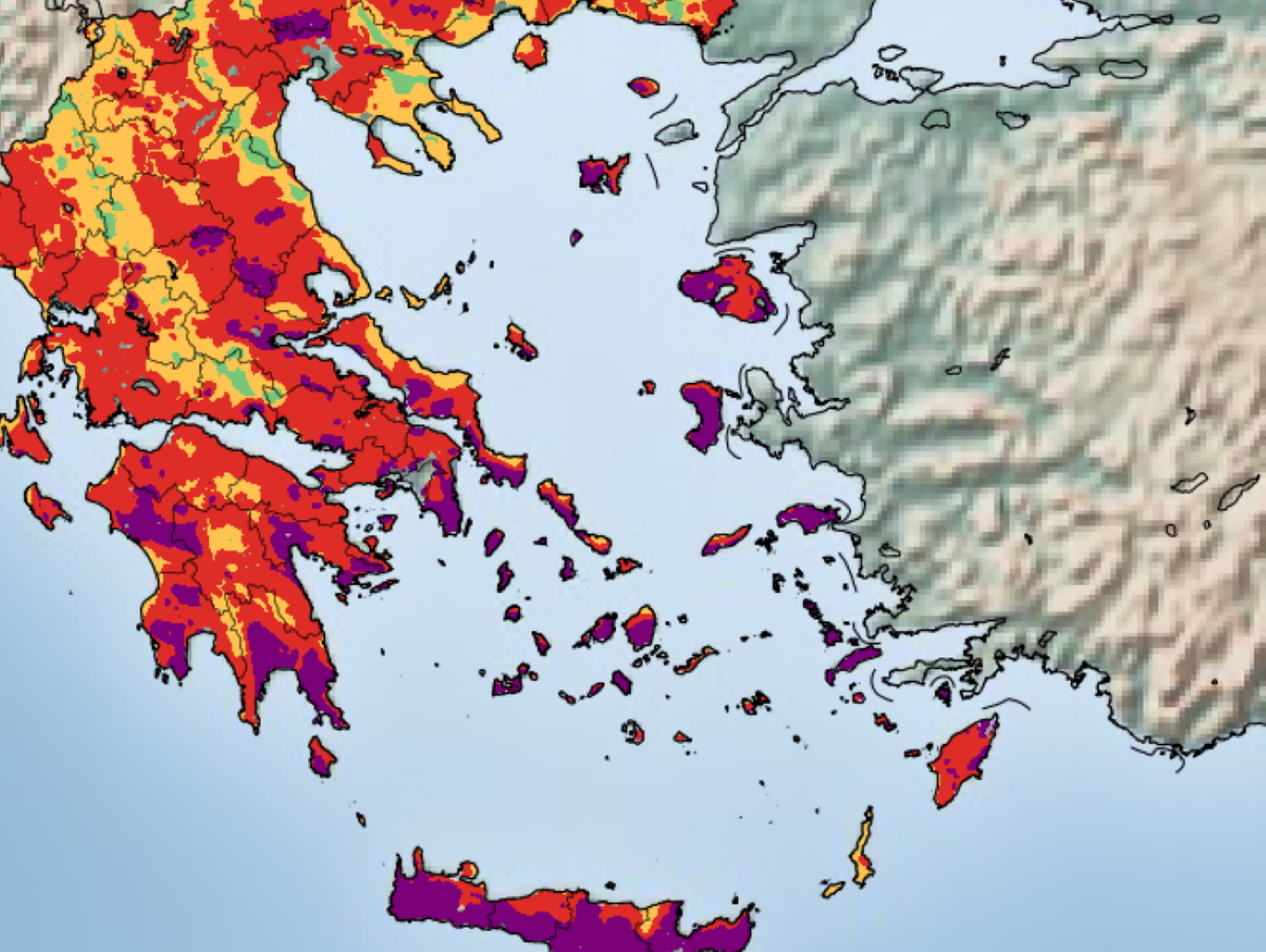 Καιρός – meteo: Επικίνδυνη εβδομάδα – Υψηλές θερμοκρασίες και ισχυροί άνεμοι ευνοούν την εκδήλωση πυρκαγιών