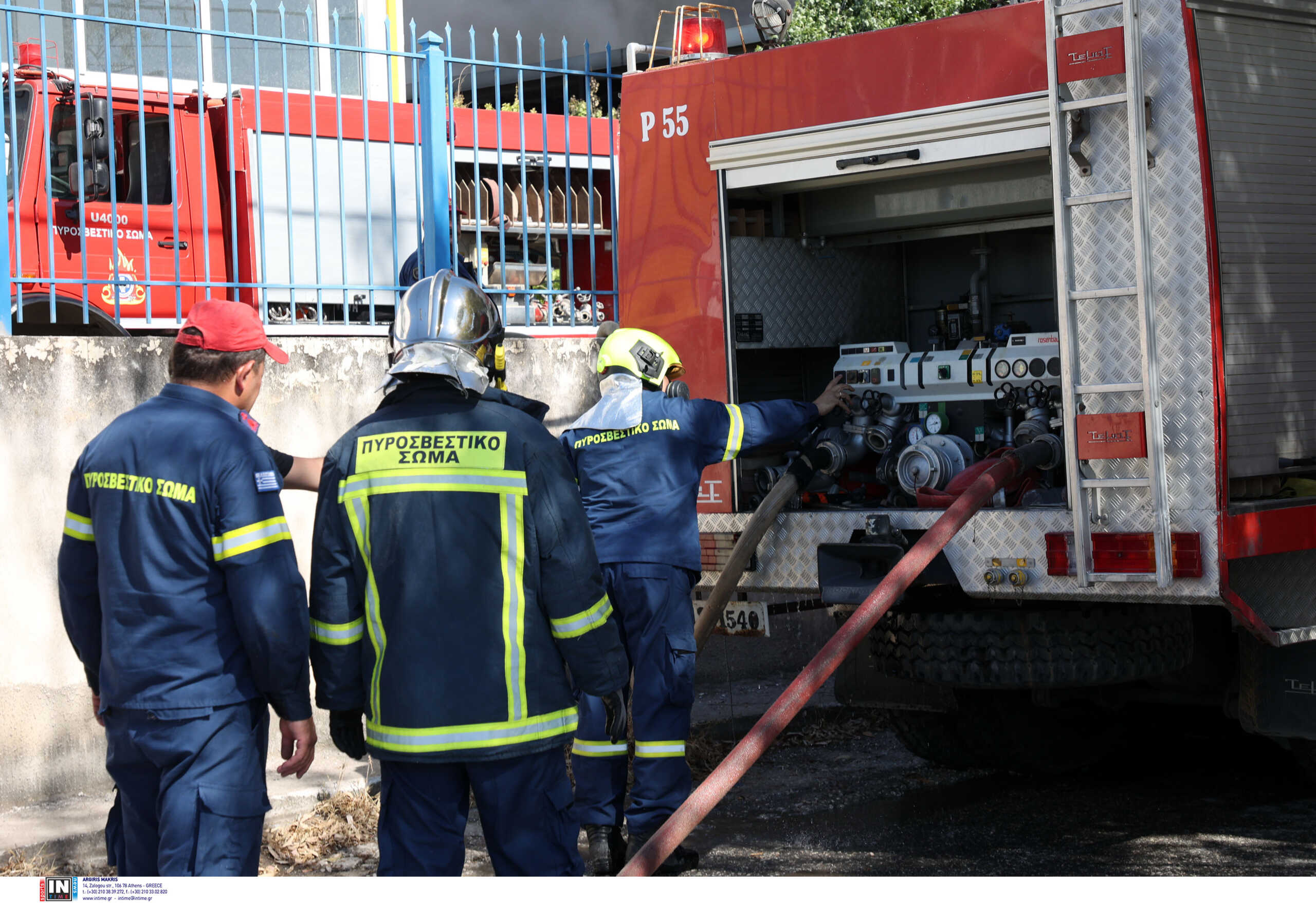 Φωτιά στο Γραμματικό σε χαμηλή βλάστηση κοντά σε κατασκήνωση