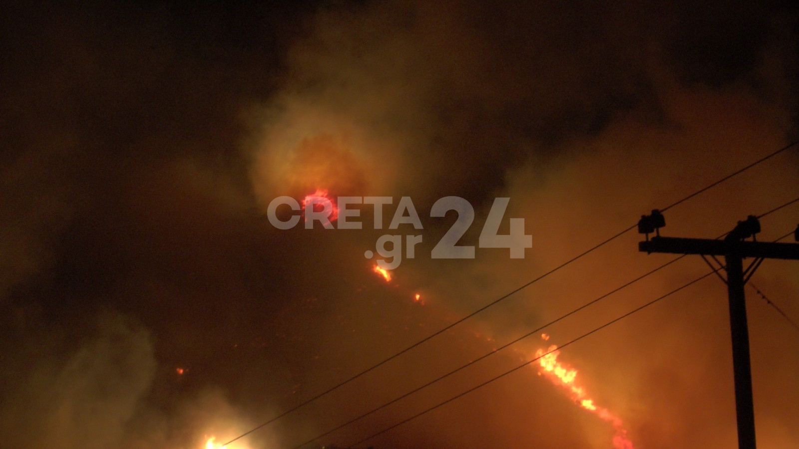 Φωτιά στο Ρέθυμνο: Εντολή για εκκένωση 6 οικισμών