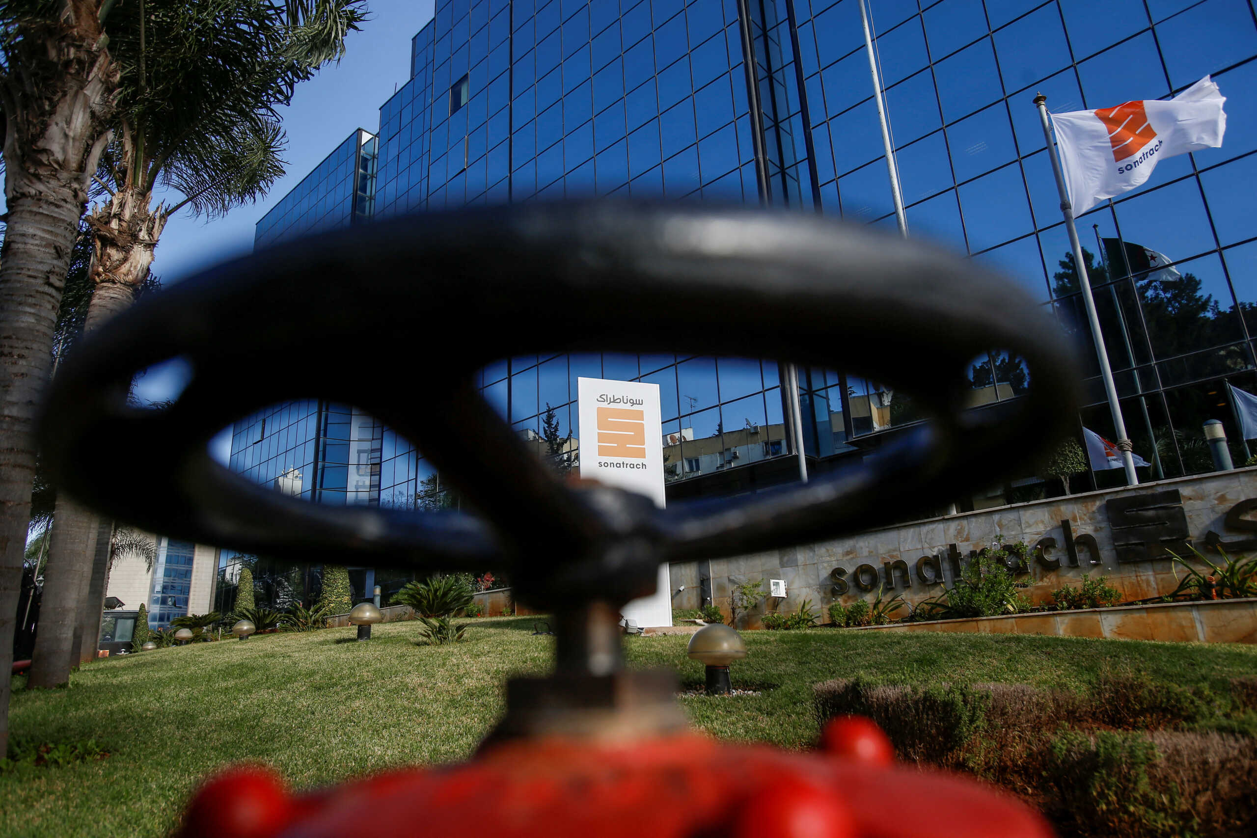 FILE PHOTO: A view of the headquarters of the state energy company Sonatrach in Algiers, Algeria November 25, 2019. Picture taken November 25, 2019. REUTERS