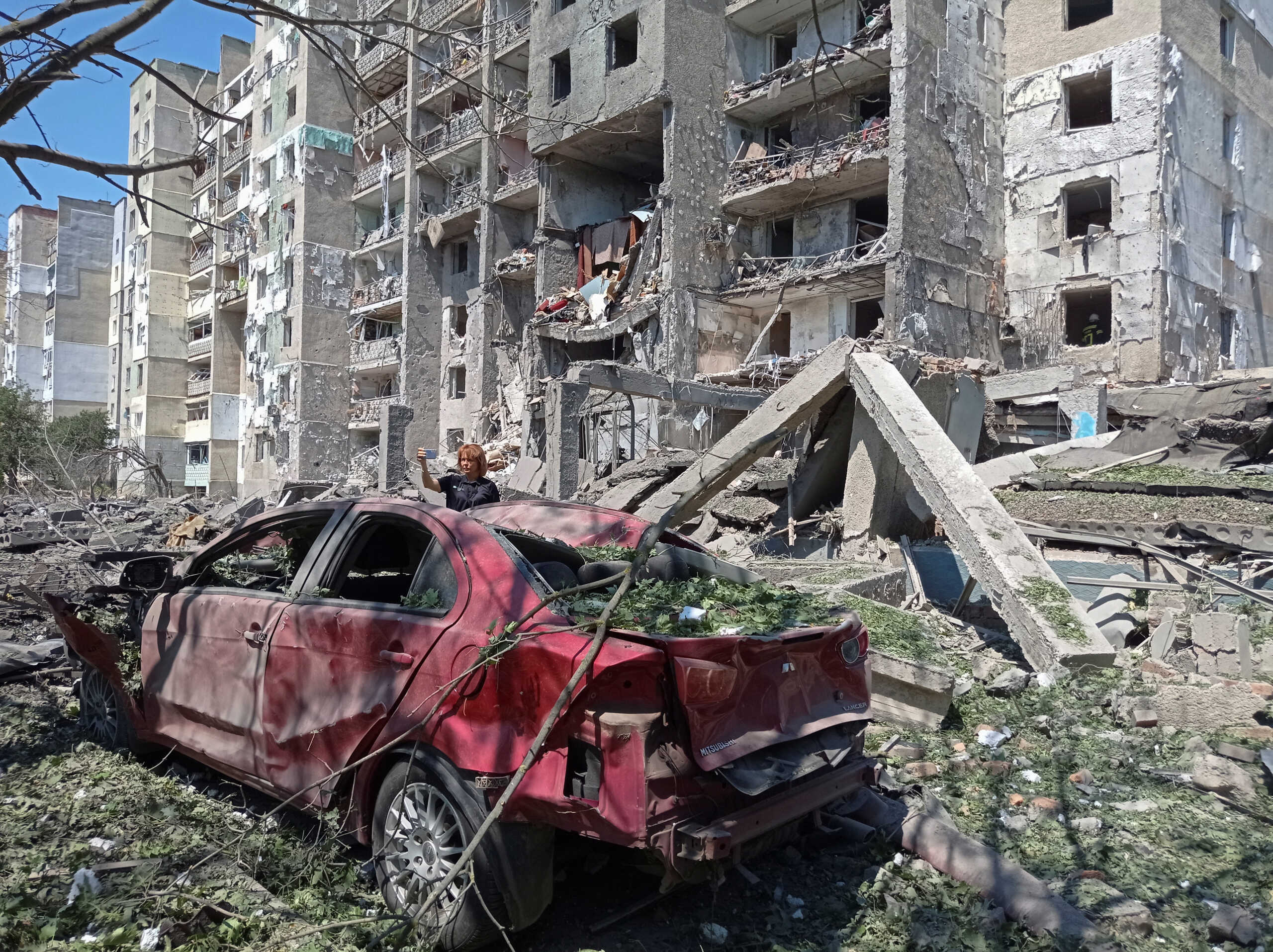 A general view of a residential building damaged by a Russian missile strike, as Russia's attack on Ukraine continues, in the village of Serhiivka, Odesa region, Ukraine July 1, 2022. REUTERS
