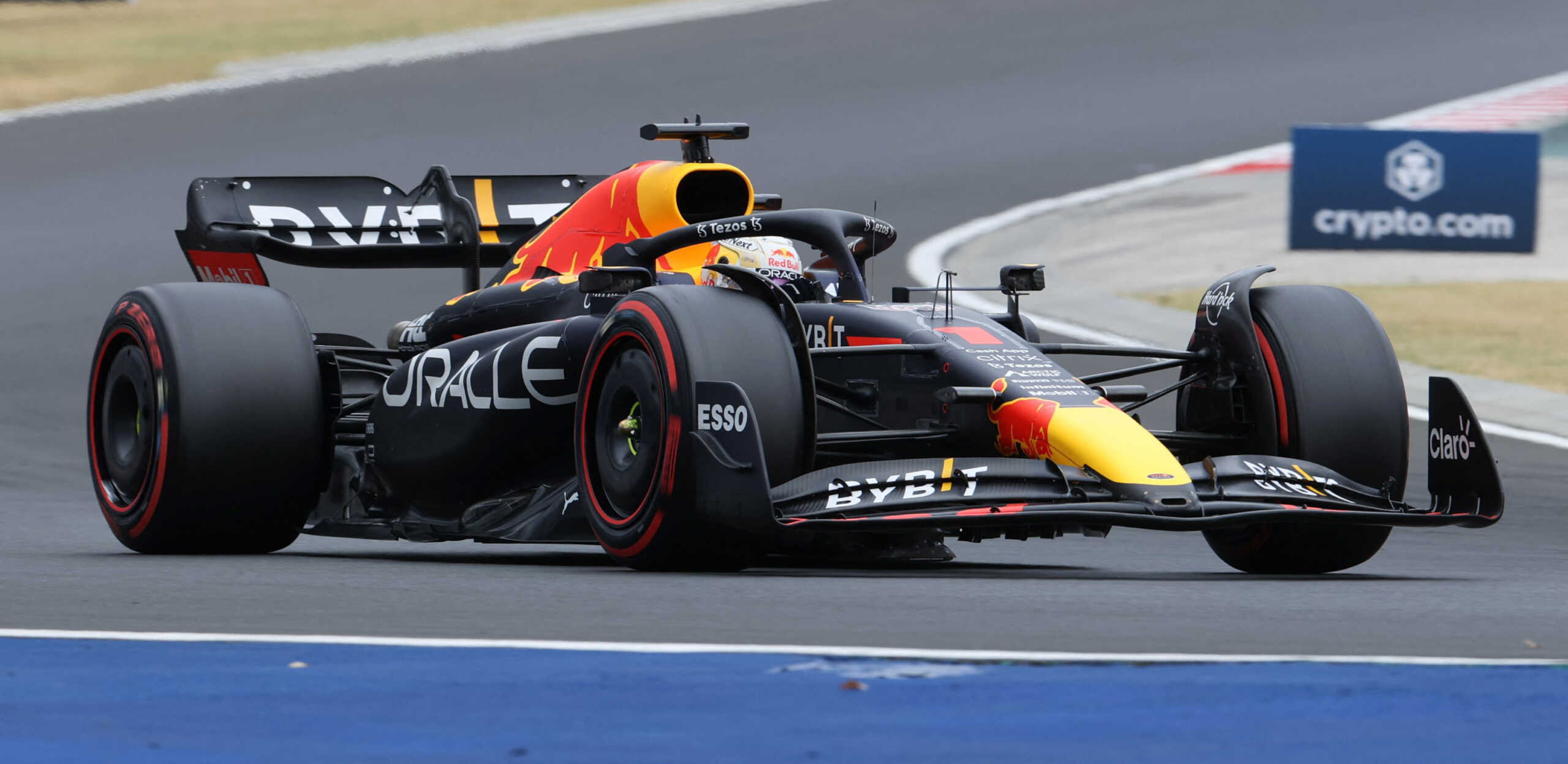 Formula One F1 - Hungarian Grand Prix - Hungaroring, Budapest, Hungary - July 30, 2022 Red Bull's Max Verstappen in action during qualifying REUTERS
