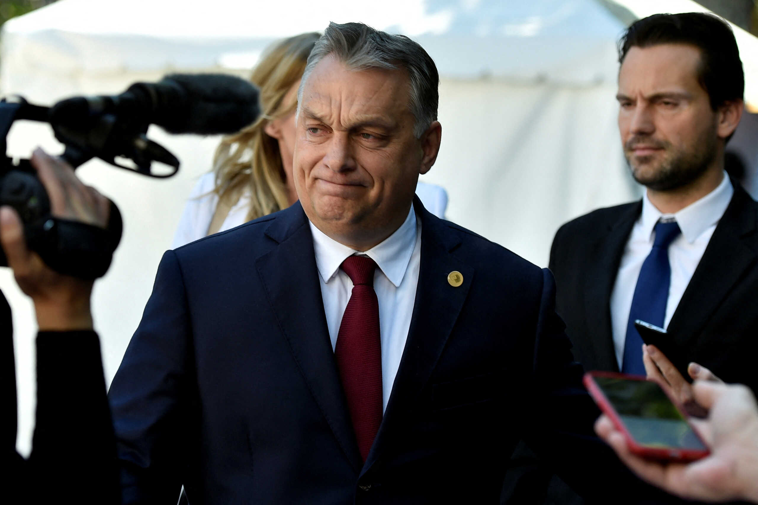 FILE PHOTO: Hungarian Prime Minister Victor Orban arrives at a European People's Party (EPP) meeting ahead of a EU summit in Brussels, Belgium June 28, 2018. REUTERS