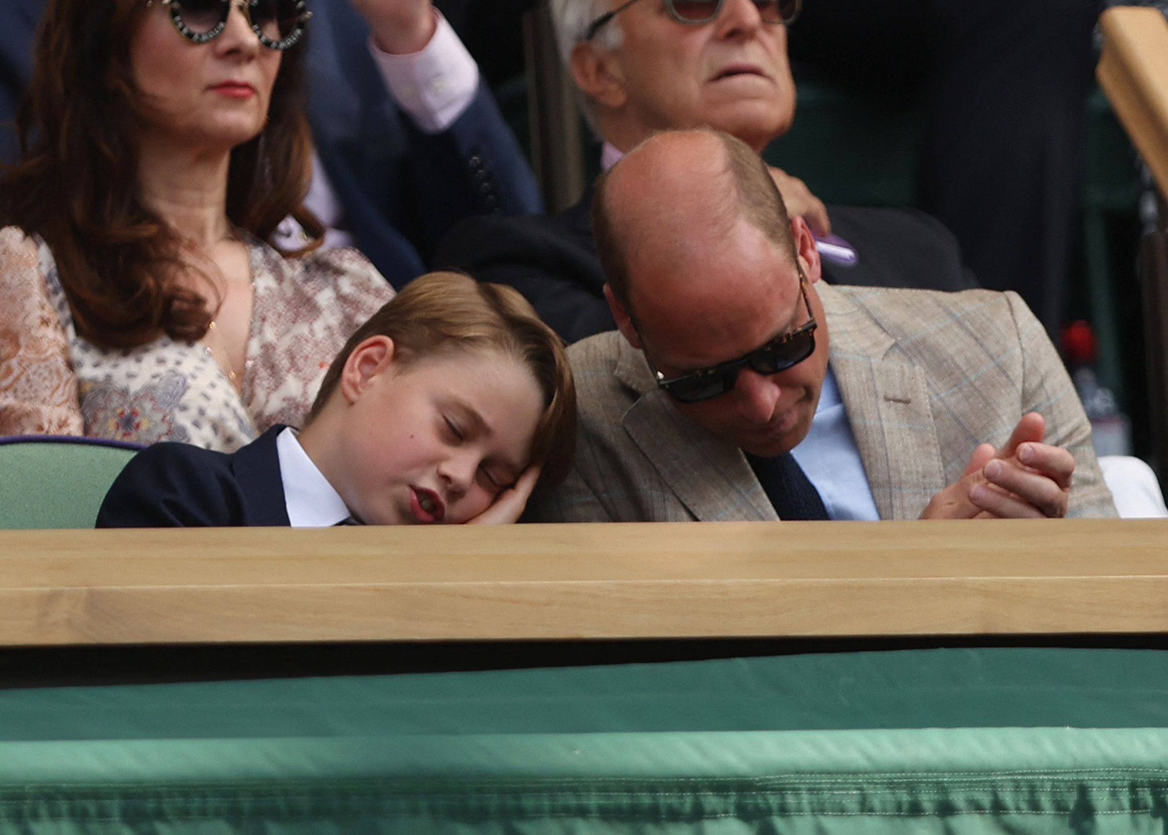 Τελικός Wimbledon: Πρίγκιπας Γουίλιαμ, Κέιτ Μίντλετον και πρίγκιπας Τζορτζ στις εξέδρες