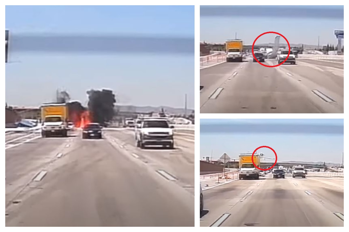 Καλιφόρνια: Αεροπλάνο προσγειώθηκε σε αυτοκινητόδρομο και τυλίχθηκε στις φλόγες