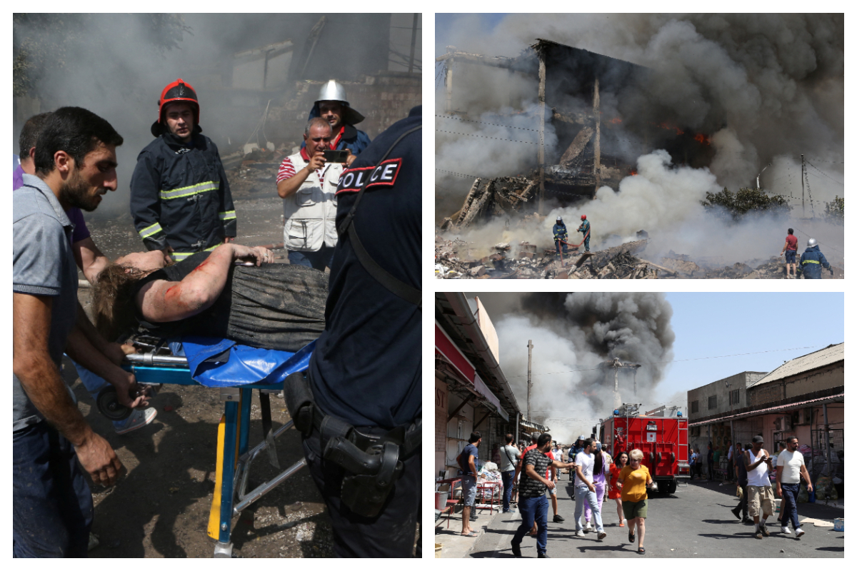 Μεγάλη έκρηξη σε εμπορικό κέντρο στην Αρμενία – Δεκάδες τραυματίες, αναφορές για θύματα