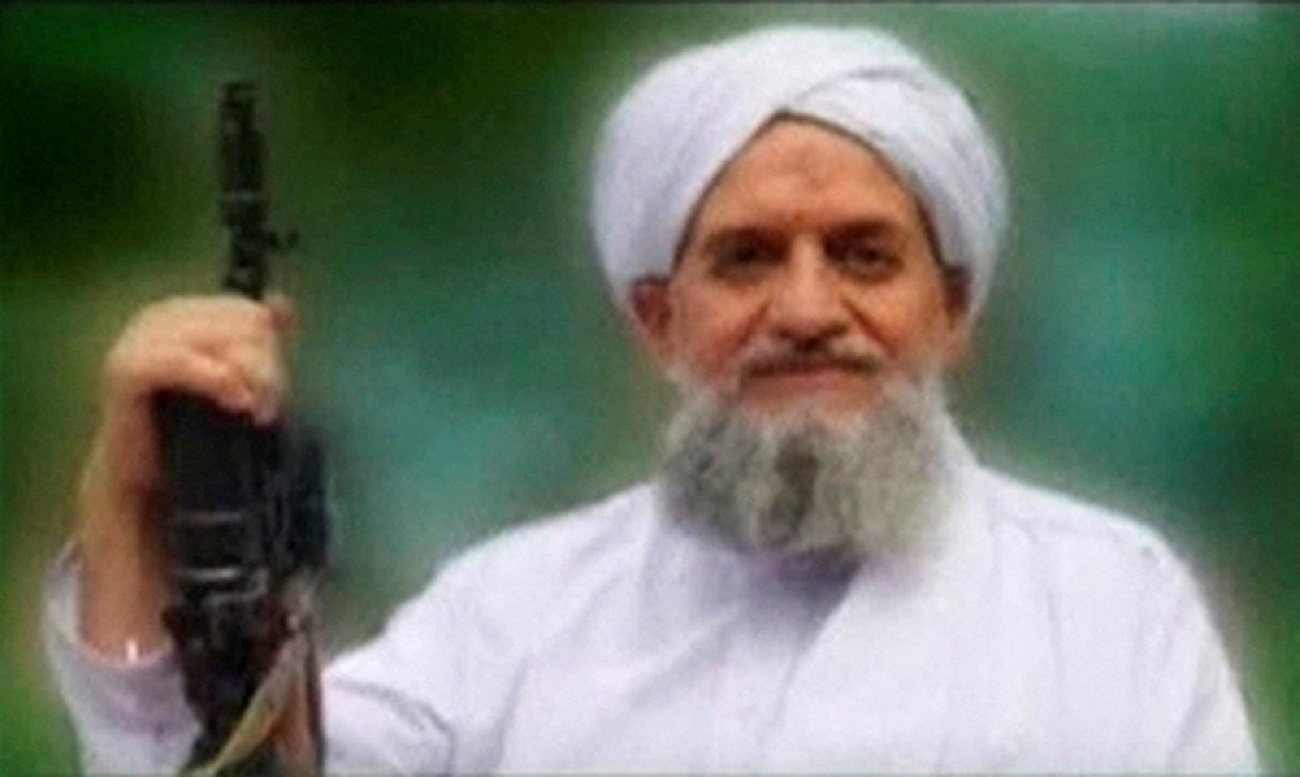 FILE PHOTO: A photo of Al Qaeda's new leader, Egyptian Ayman al-Zawahiri, is seen in this still image taken from a video released on September 12, 2011.  SITE Monitoring Service
