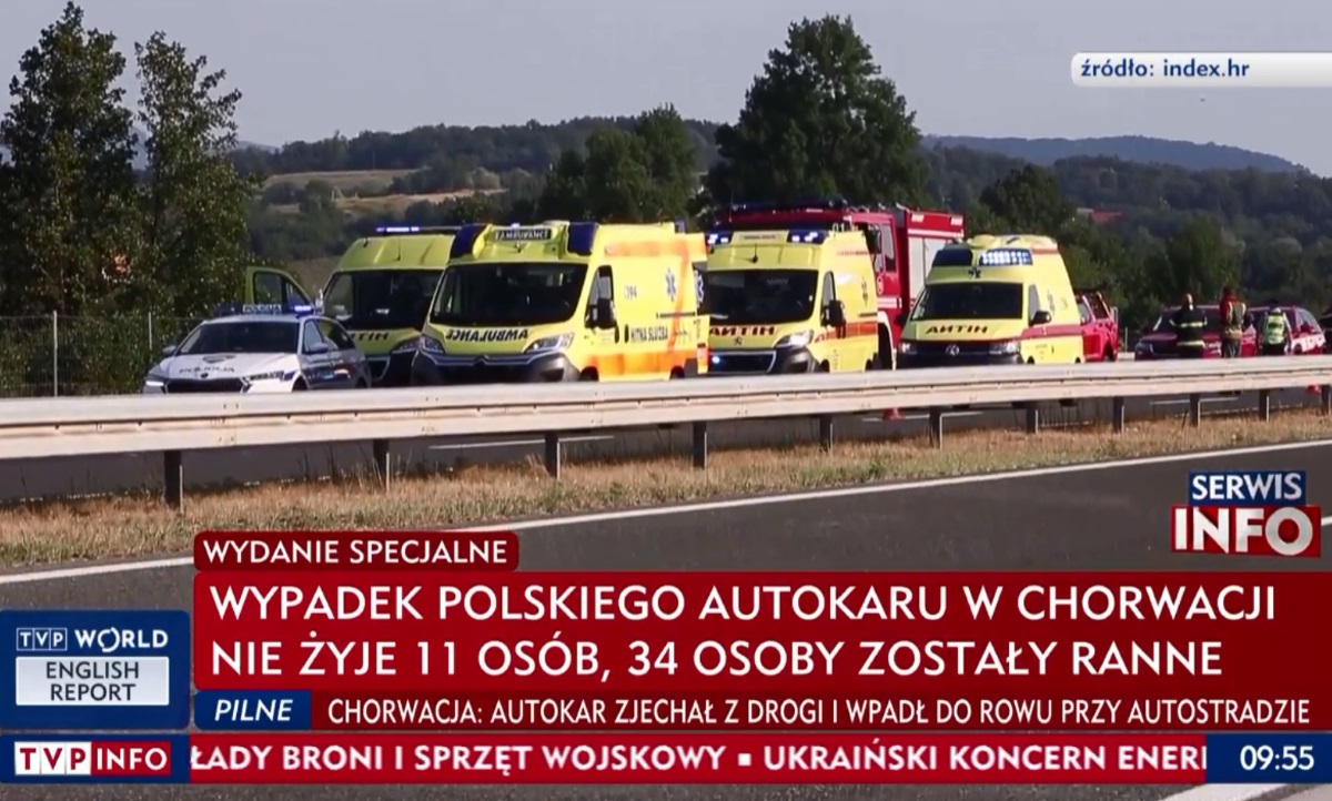 Τροχαίο δυστύχημα στην Κροατία: 12 νεκροί και πολλοί τραυματίες από την εκτροπή πολωνικού λεωφορείου