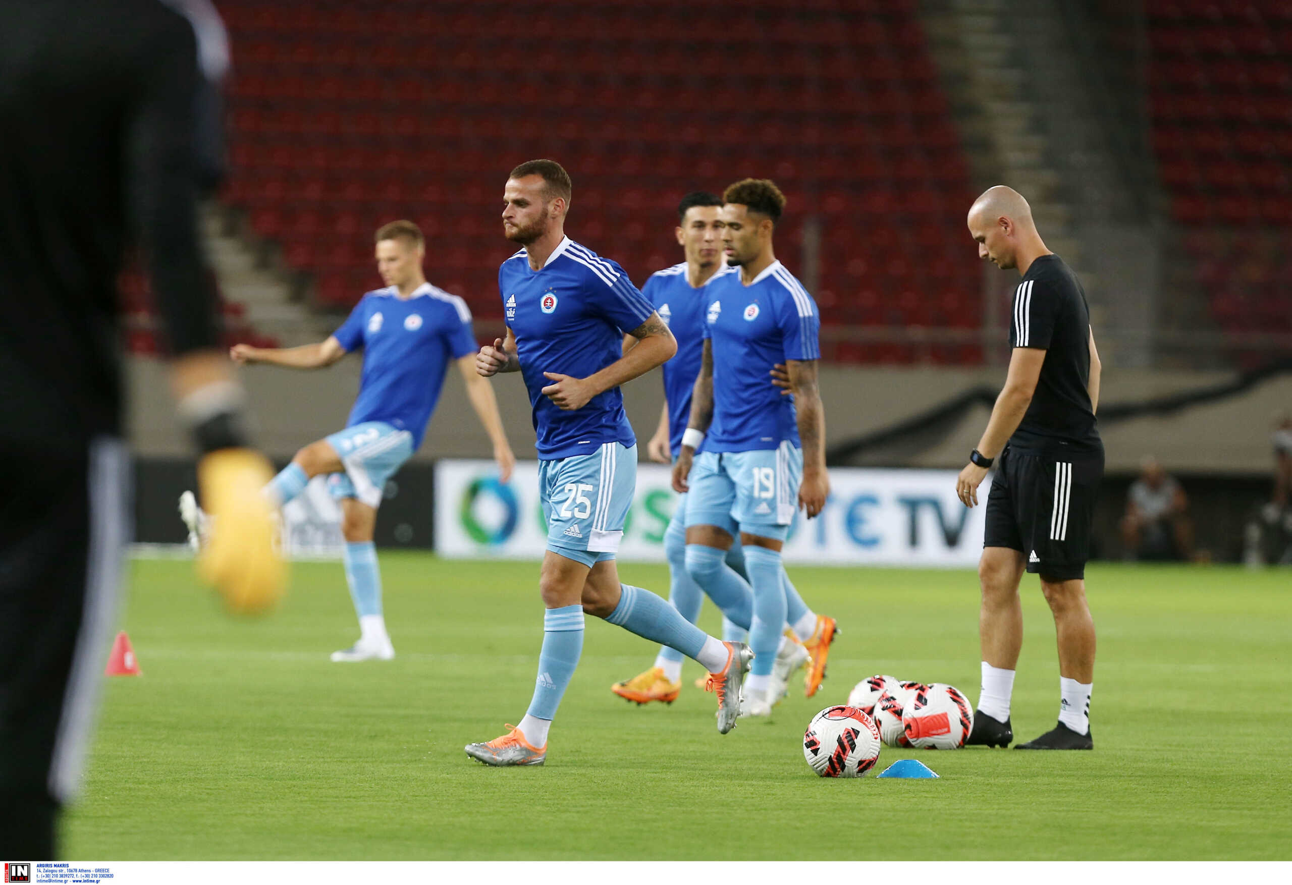Ολυμπιακός: Άνετο 3-0 η Σλόβαν Μπρατισλάβας πριν τη ρεβάνς στα προκριματικά του Europa League