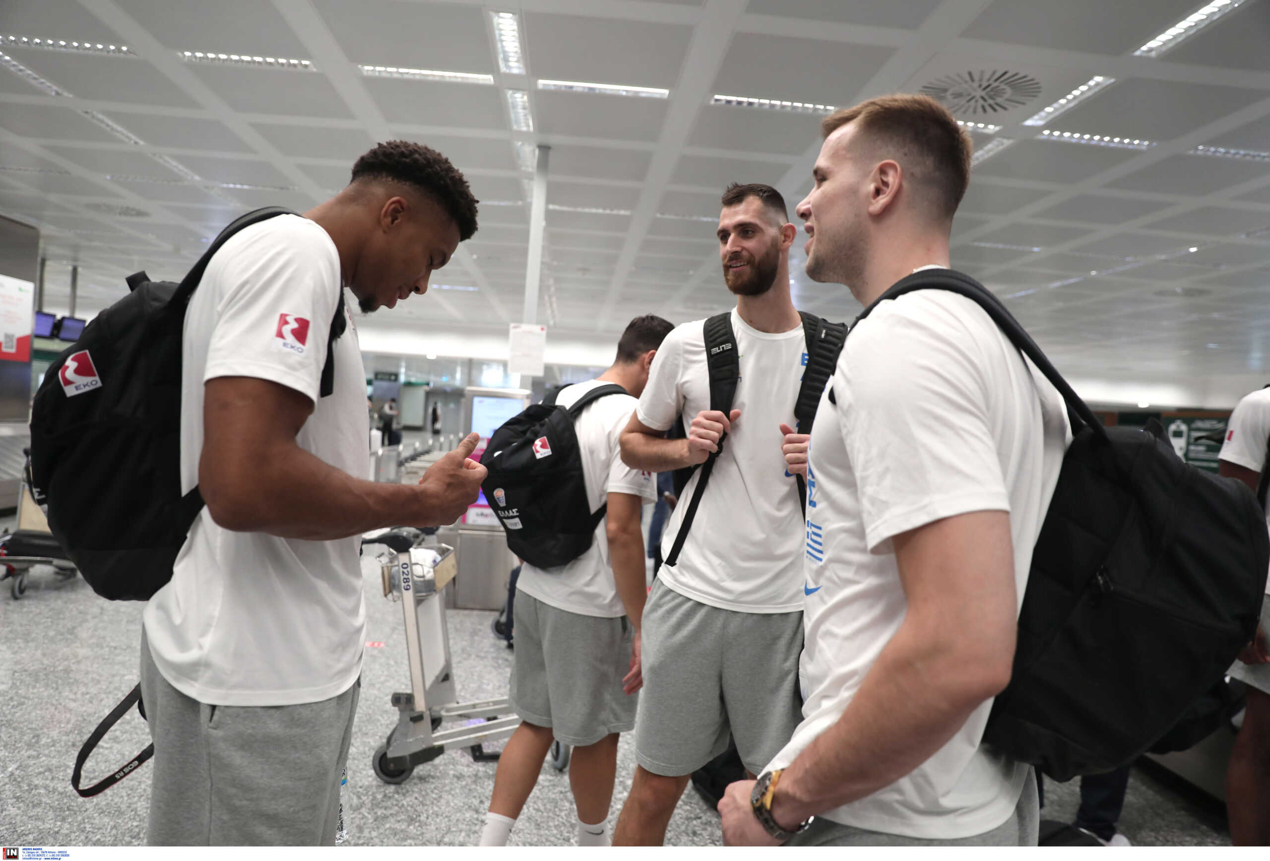 Εθνική Ελλάδας μπάσκετ: Η γαλανόλευκη αποστολή έφτασε στο Μιλάνο