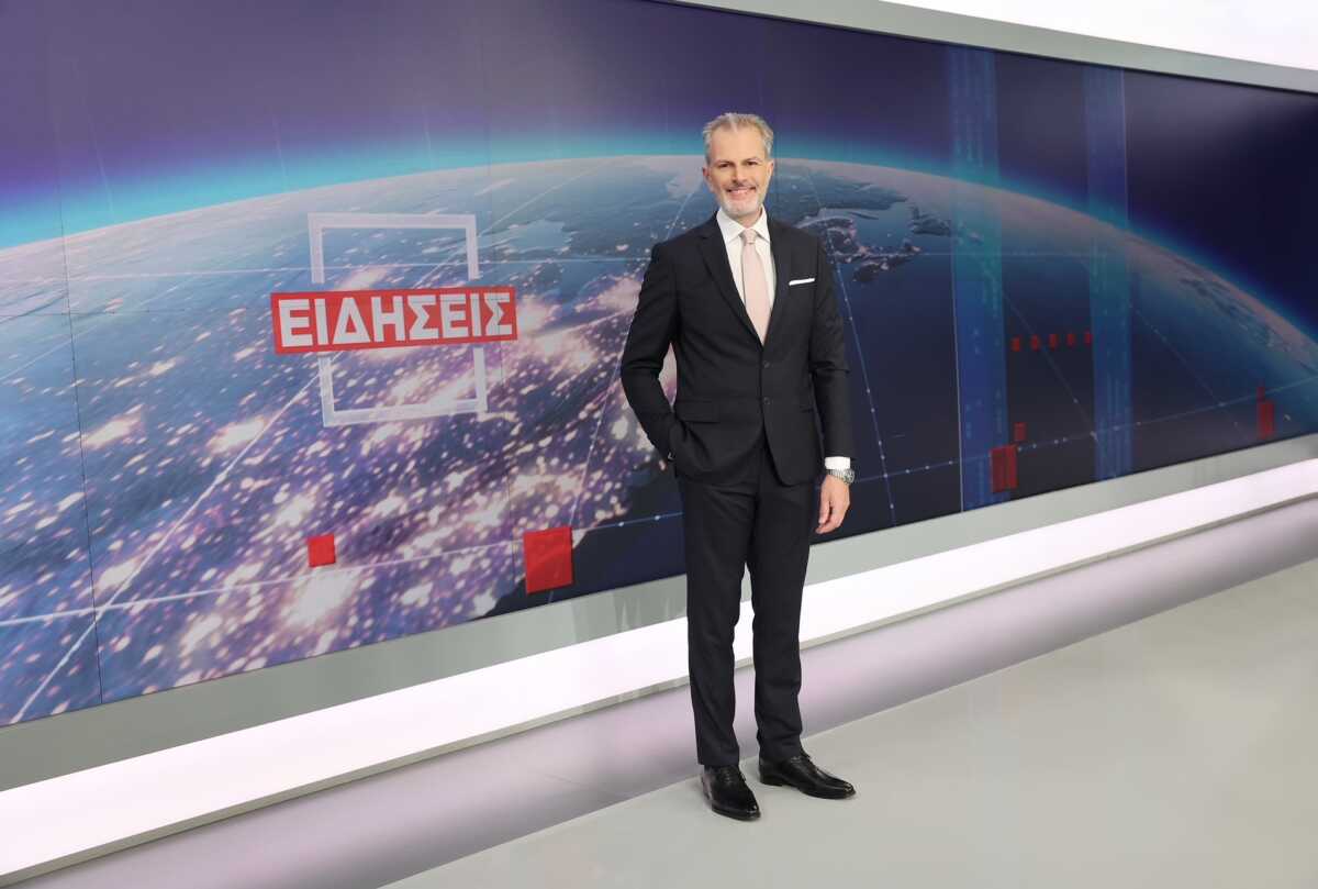 Ο Γιάννης Παπαδόπουλος στο κεντρικό δελτίο ειδήσεων του ΣΚΑΪ το Σαββατοκύριακου