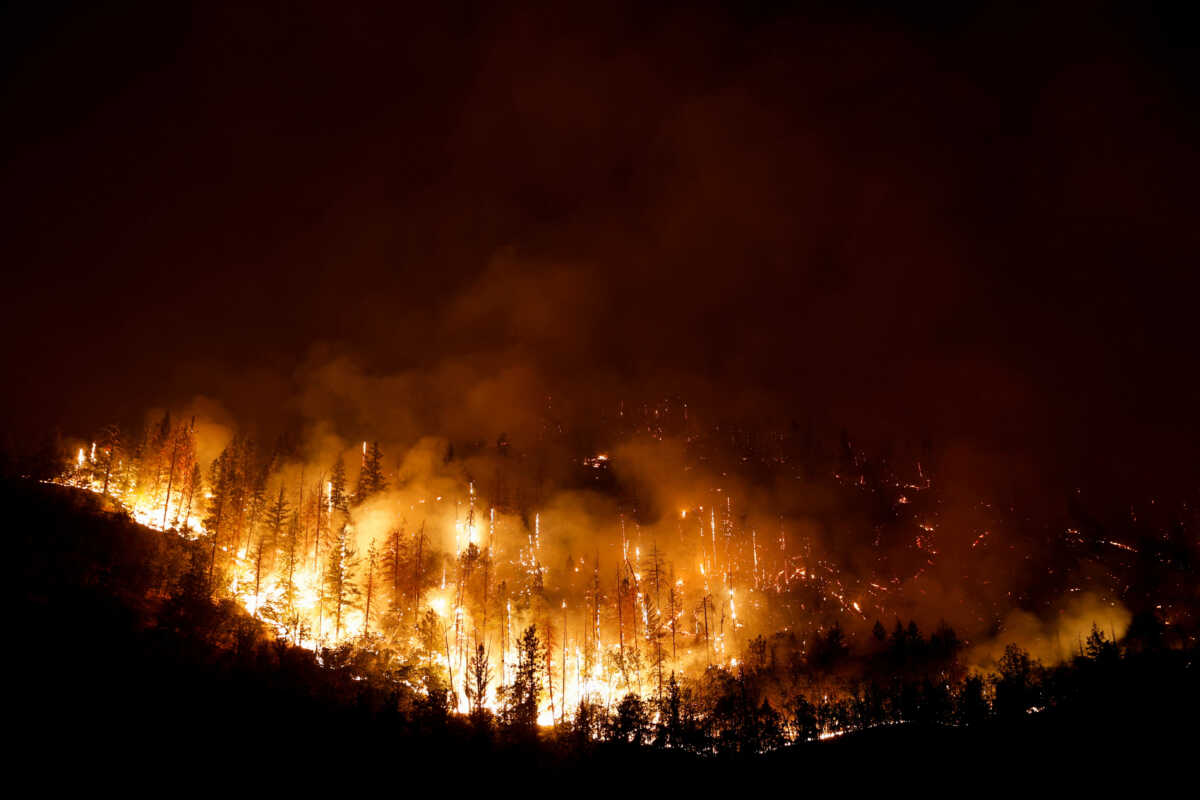 McKinney Fire burns near Yreka, California, U.S., July 30, 2022. REUTERS