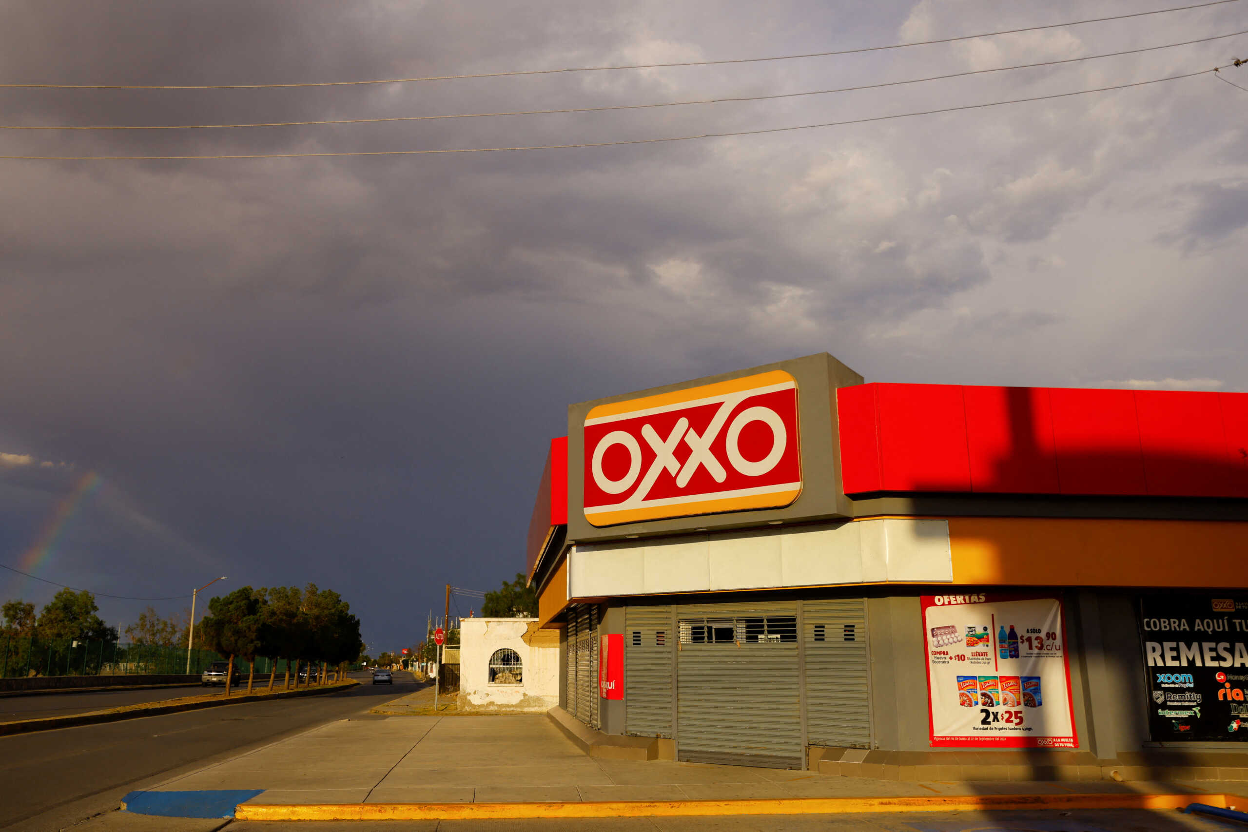 A view shows an Oxxo convenience store closed due to the recent violence in the city, in Ciudad Juarez, Mexico August 12, 2022. REUTERS