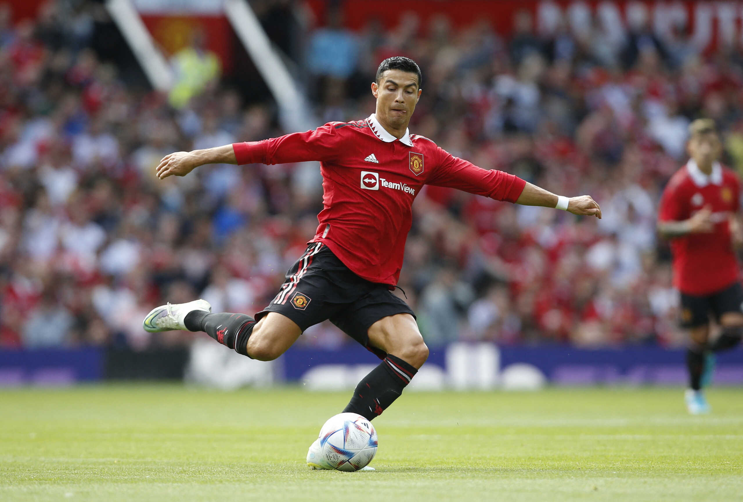 Soccer Football - Pre Season Friendly - Manchester United v Rayo Vallecano - Old Trafford, Manchester, Britain - July 31, 2022 Manchester United's Cristiano Ronaldo in action Action Images via Reuters