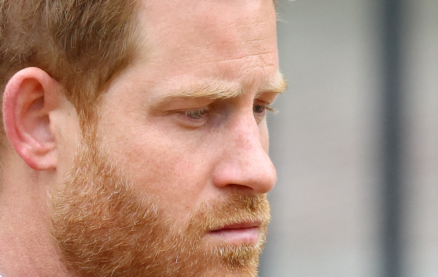 Britain's Prince Harry, Duke of Sussex, reacts as he attends the state funeral and burial of Britain's Queen Elizabeth, in London, Britain, September 19, 2022.  REUTERS