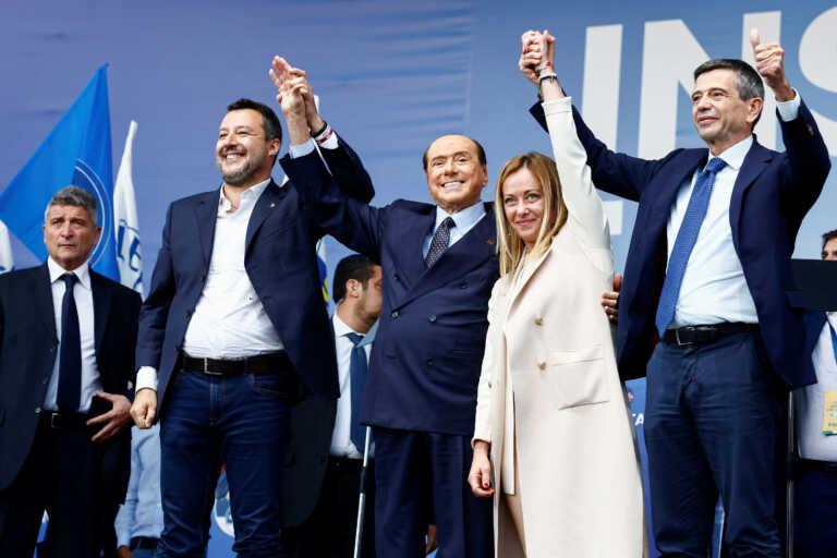 Η τελευταία συγκέντρωση των αρχηγών της συντηρητικής παράταξης της Ιταλίας πριν τις εκλογές