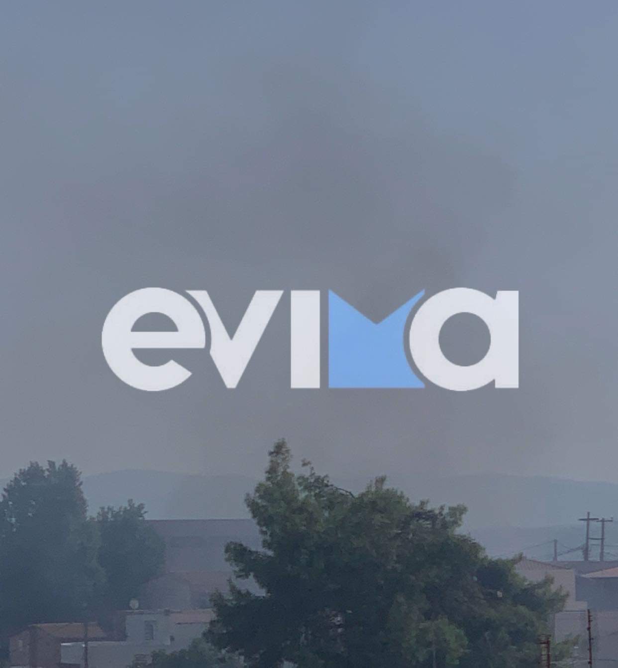 Φωτιά στη Χαλκίδα: Δείτε το πυκνό σύννεφο καπνού που απλώνεται και έχει αρχίσει να σκεπάζει την πόλη