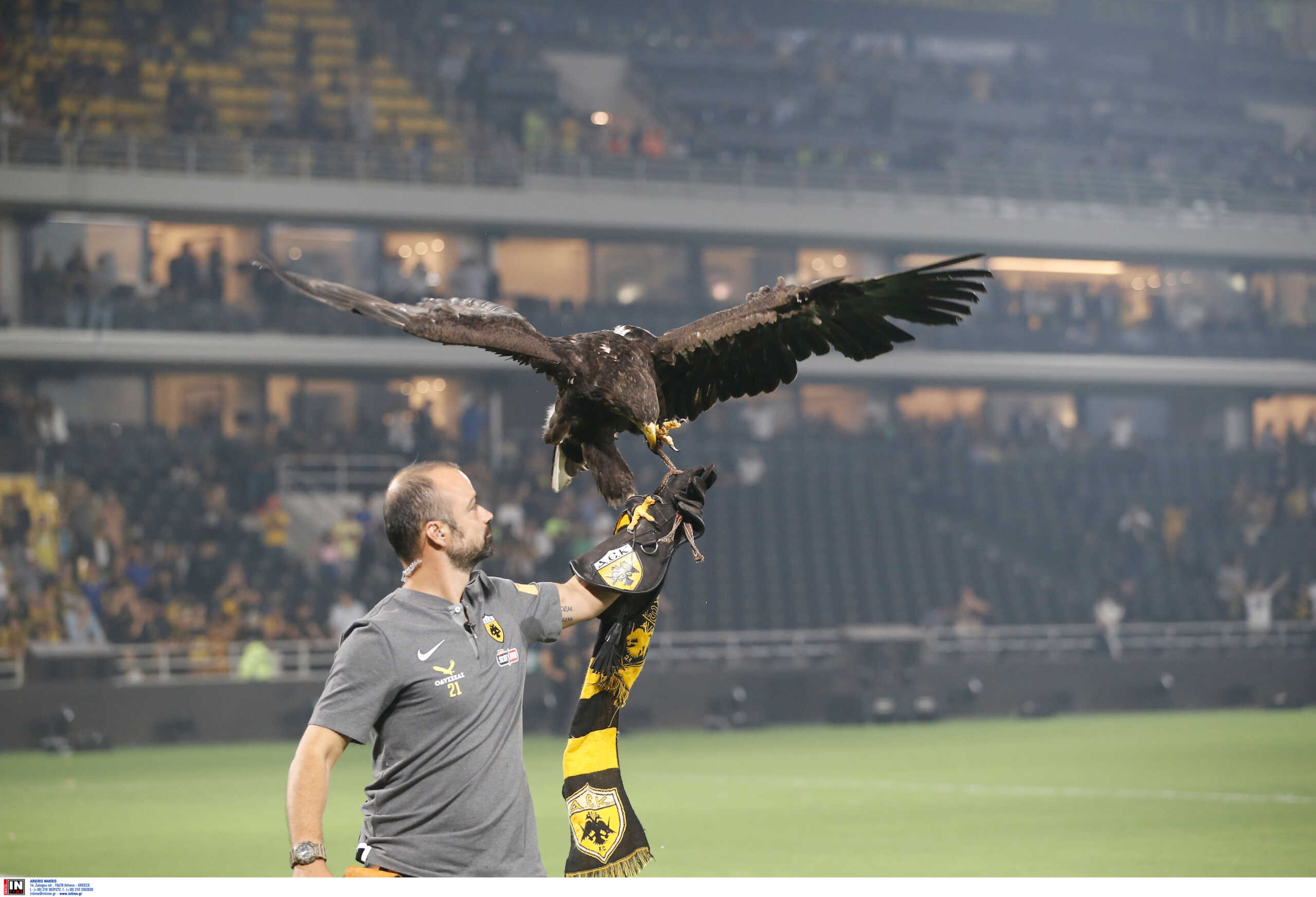 OPAP Arena: Πέταξε και ο αετός στα εγκαίνια του νέου γηπέδου της ΑΕΚ