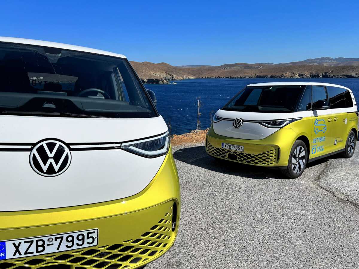 Το νέο ηλεκτρικό μίνι-βαν Volkswagen ID. BUZZ στην αστική συγκοινωνία της Αστυπάλαιας