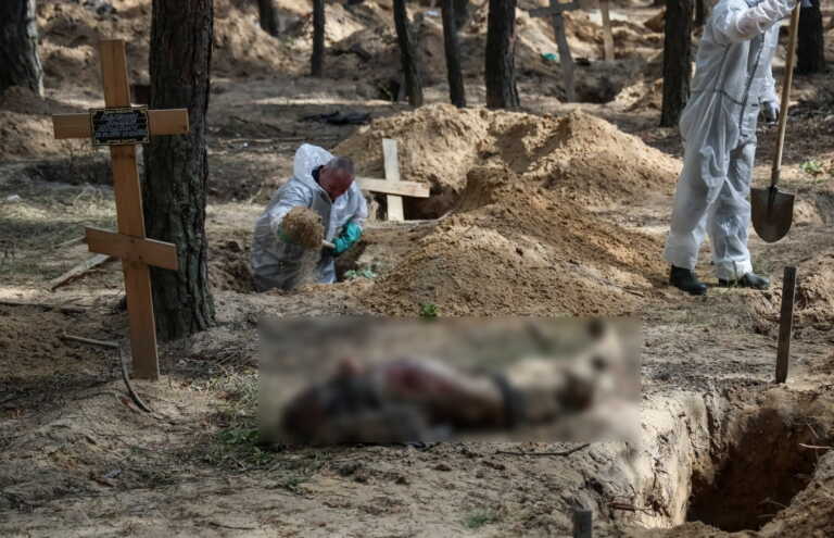 146 πτώματα ξεθάφτηκαν από ομαδικό τάφο στο Ιζιούμ της Ουκρανίας - Φέρουν σημάδια βασανιστηρίων