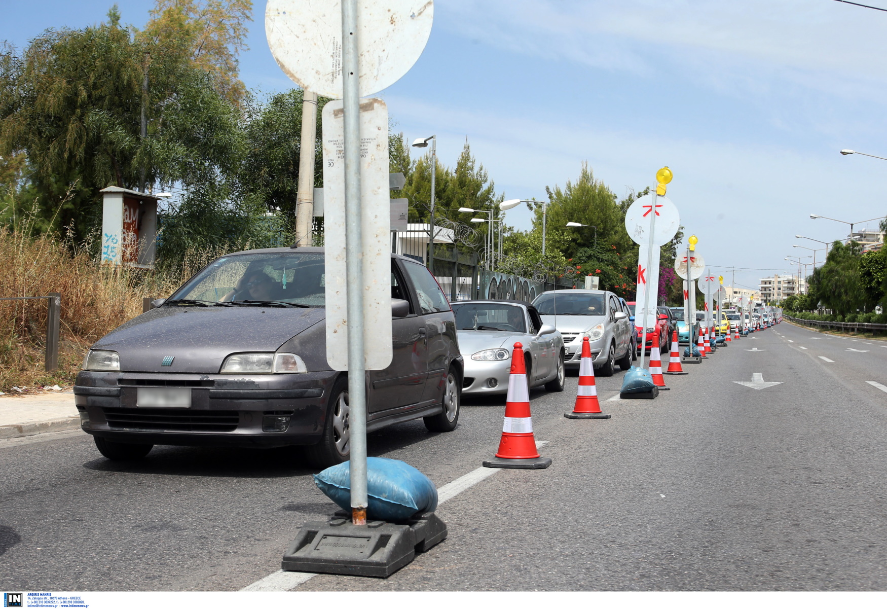 Traffic arrangements on Athens Avenue over the weekend due to construction