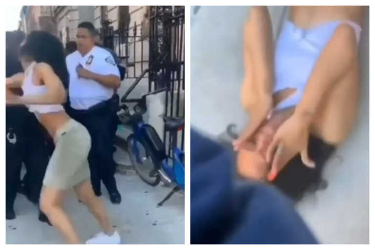 Εικόνες σοκ στη Νέα Υόρκη: Αστυνομικός γρονθοκοπεί 19χρονη και την σωριάζει στο πεζοδρόμιο