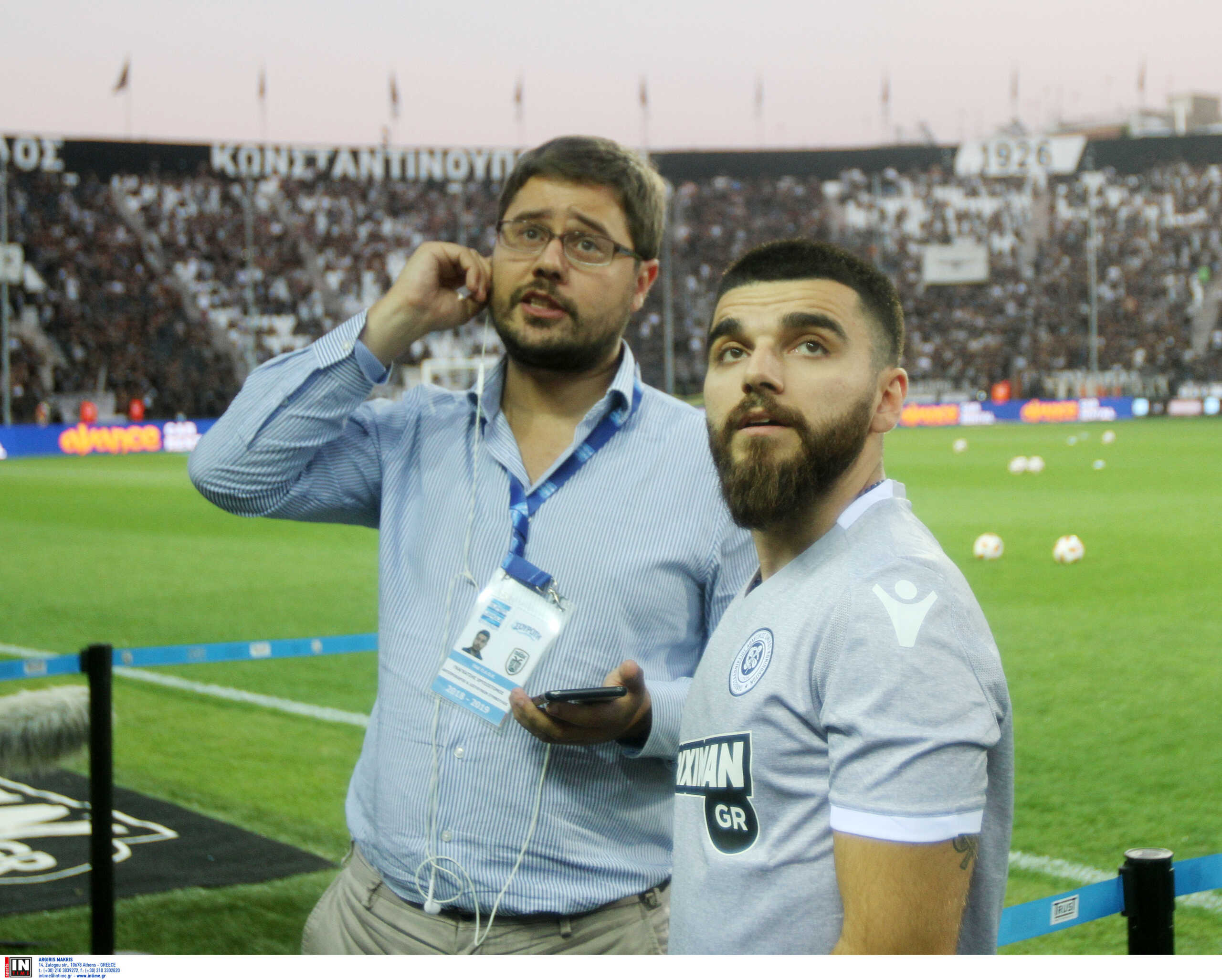 Γήπεδο ΑΕΚ: Γιώργος Σαββίδης και Μάκης Γκαγκάτσης από τον ΠΑΟΚ στα εγκαίνια της «OPAP Arena»