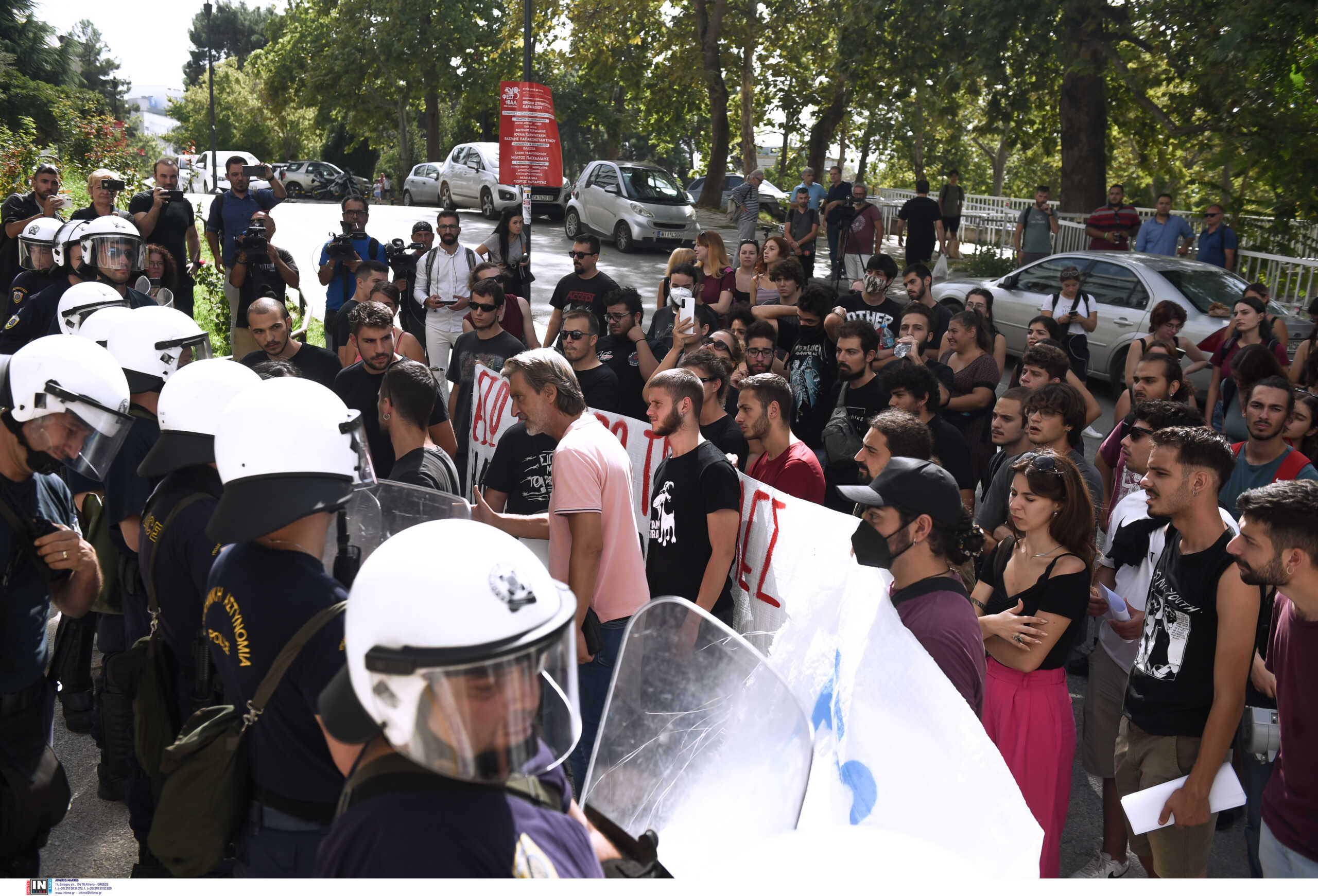 Θεσσαλονίκη: Ένταση στο ΑΠΘ με φοιτητές για την Πανεπιστημιακή Αστυνομία
