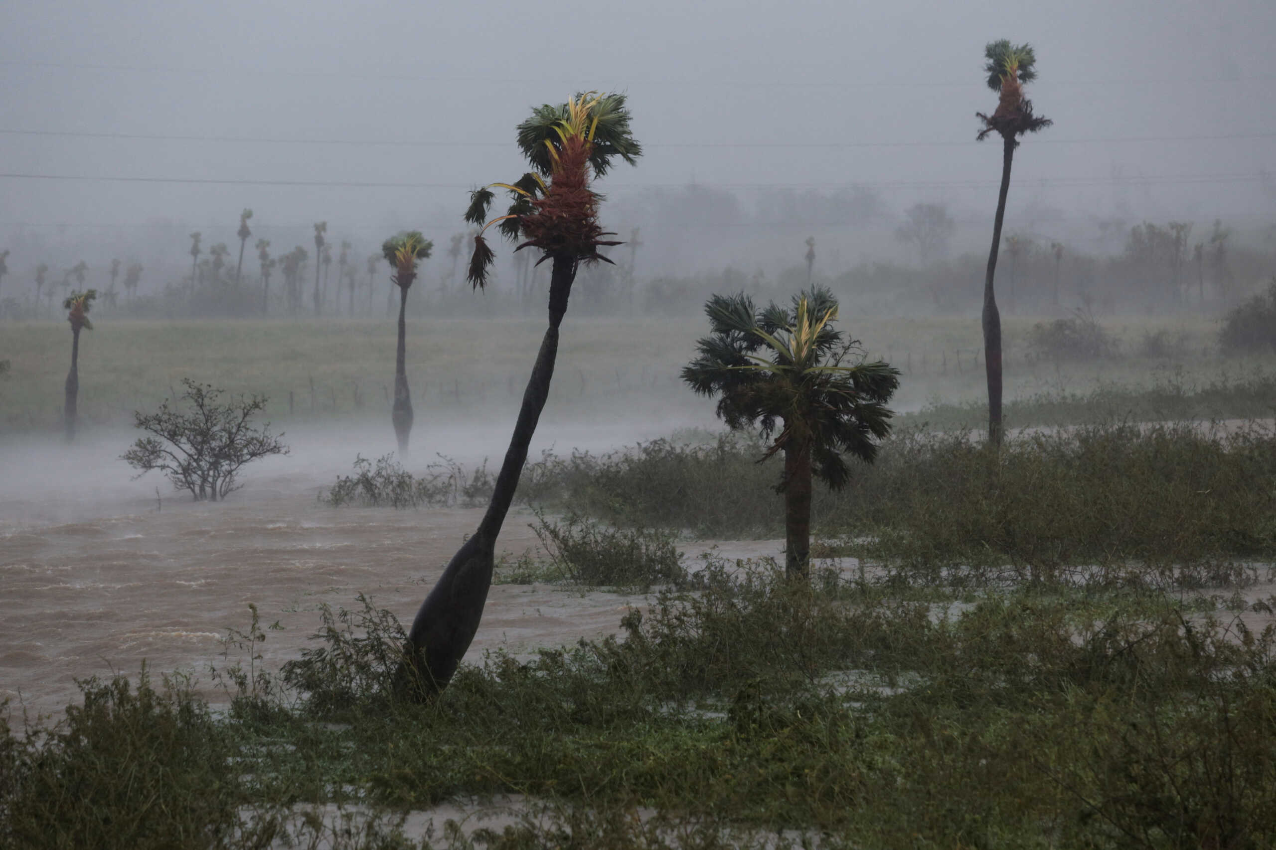 Flooded land is pictured as Hurricane Ian made landfall in Cuba's Pinar del Rio province earlier, in Consulacion del Sur, Cuba September 27, 2022. REUTERS