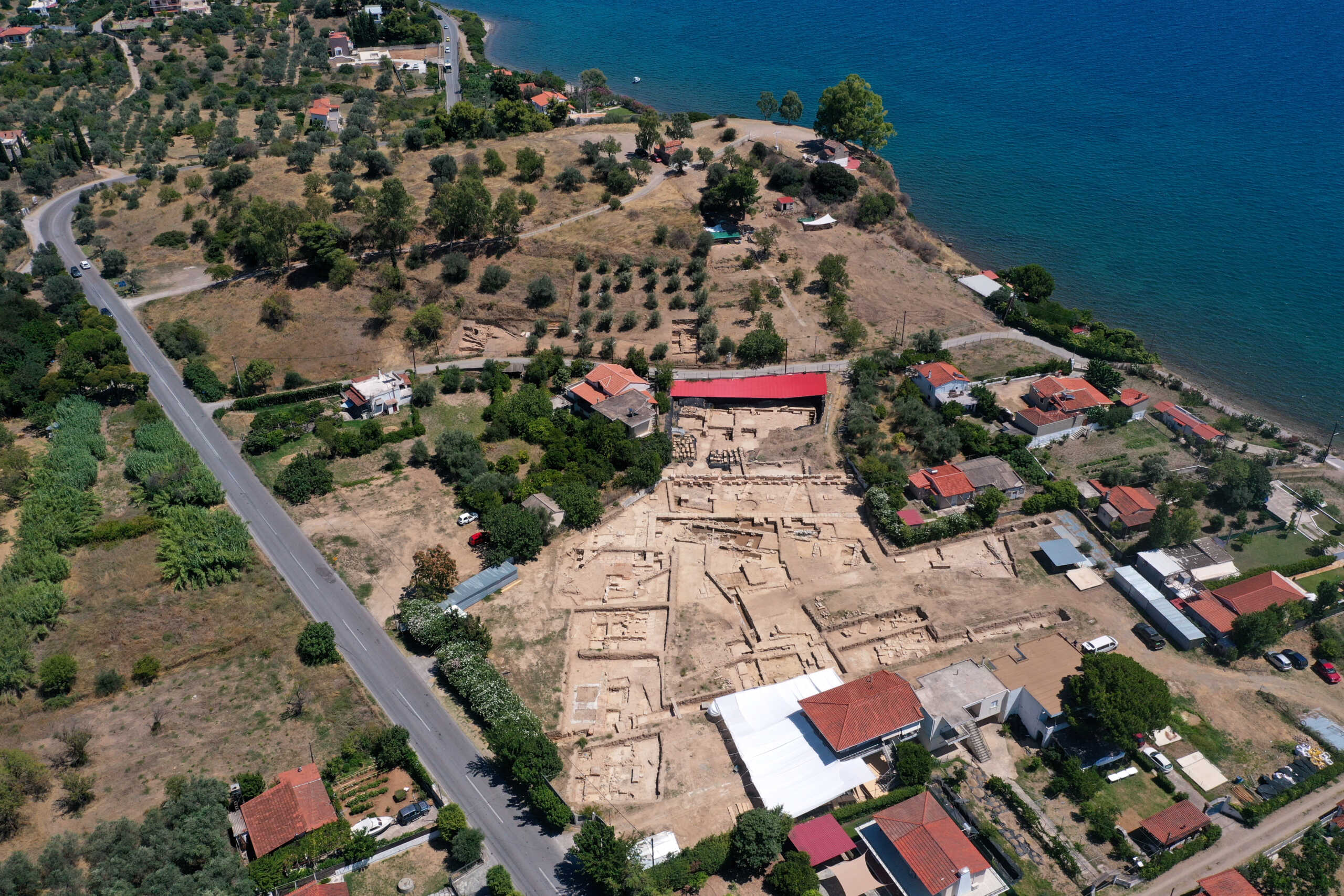 ÓçìáíôéêÜ íÝá åõñÞìáôá Ýöåñáí óôï öùò ïé Åëëçíï-ÅëâåôéêÝò áíáóêáöÝò óôï éåñü
ôçò Áìáñõóßáò ÁñôÝìéäïò, äýï ÷éëéüìåôñá áíáôïëéêÜ ôçò Áìáñýíèïõ. ÌåôÜ áðü ôçí
áðïêÜëõøç ìßáò óåéñÜò êôçñßùí ôùí êëáóéêþí êáé åëëçíéóôéêþí ÷ñüíùí ôá
ôåëåõôáßá Ýôç, ôï ðñüãñáììá óôï÷åýåé ðëÝïí óôç äéåñåýíçóç ôçò áñ÷áúêÞò êáé
ãåùìåôñéêÞò öÜóçò ôïõ ÷þñïõ ëáôñåßáò, áëëÜ êáé ôïõ ðñïúóôïñéêïý ïéêéóìïý óôïí
äéðëáíü ëüöï ôùí Ðáëáéïåêêëçóéþí, þóôå íá ãßíåé êáôáíïçôÞ ç ðñþôç ëáôñåßá
óôï ÷þñï êáé ïé ëüãïé ðïõ ïäÞãçóáí óôç ìåôáôüðéóç ôçò áíèñþðéíçò
äñáóôçñéüôçôáò áðü ôïí ëüöï óôçí ðáñáëéáêÞ ðåäéÜäá, üðïõ éäñýèçêå ôï éåñü.
ÖÝôïò óõíå÷ßóôçêå ç áíáóêáöÞ ôïõ õóôåñïáñ÷áúêïý íáïý êáé ïëïêëçñþèçêå
åêåßíç ôïõ áðïèÝôç, ï ïðïßïò áðïêáëýöèçêå ôï 2020 óôá èåìÝëéÜ ôïõ êáé ðåñéåß÷å
åêáôïíôÜäåò áíáèÞìáôá. Åíôïðßóôçêáí áñêåôÝò íÝåò åãêáôáóôÜóåéò ôçò
ãåùìåôñéêÞò êáé áñ÷áúêÞò åðï÷Þò, áëëÜ êáé åîáéñåôéêÜ åõñÞìáôá. Óå äéÜöïñá
óçìåßá êáé éäéáßôåñá ãýñù áðü Ýíáí ðåôáëüó÷çìï âùìü ðáëáéüôåñçò öÜóçò ôïõ
íáïý, ôá åõñÞìáôá áðïäåéêíýïõí üôé óôï â´ ìéóü ôïõ 8 ïõ áéþíá ð.×. õðÞñîå Þäç
ëáôñåßá. Ìåñéêïß ôïß÷ïé åíüò êôçñßïõ áíÞêïõí óå áõôÞ ôç öÜóç. Åðßóçò,
óõíå÷ßóôçêå ç Ýñåõíá óôá èåìÝëéá ôïõ ðñþôïõ áñ÷áúêïý íáïý êáé ôïõ áäýôïõ ôïõ.
Óôï Üäõôï âñÝèçêáí ÷Üëêéíåò öéÜëåò, êïóìÞìáôá, üðùò ìßá óöñáãßäá áðü
öáãåíôéáíÞ óå ó÷Þìá óêáñáâáßïõ ðÜíù óå áóçìÝíéï äá÷ôõëßäé, äýï ÷Üëêéíåò
áóðßäåò, áëëÜ êáé óéäåñÝíéá áíôéêåßìåíá, üðùò äéðëïß ðåëÝêåéò, ôá ïðïßá èá
ìðïñïýóáí íá óõó÷åôéóôïýí ìå ôéò èõóßåò.
ÌåôÜ ôçí êáôáóôñïöÞ ôïõ ðñþôïõ áñ÷áúêïý íáïý, ï ÷þñïò áíáäéáìïñöþèçêå ìå
ôçí êáôáóêåõÞ ôïß÷ùí áðü ùìüðëéíèïõò. Ï ðëïýóéïò áðïèÝôçò áíáèçìÜôùí ôïõ
ôåëåõôáßïõ ôÝôáñôïõ ôïõ 6 ïõ áéþíá ð.×. óõó÷åôßæåôáé ðéèáíüôáôá ìå ôçí êáôáóêåõÞ
åíüò äåýôåñïõ áñ÷áúêïý íáïý, üðïõ âñÝèçêáí öÝôïò áããåßá, êïóìÞìáôá,
óöñáãßäåò ìå ìïñöÞ óêáñáâáßïõ, ðÞëéíá åéäþëéá, ìéá ÷Üëêéíç áóðßäá, óéäåñÝíéá
óðáèéÜ êáé Ýíá ëßèéíï áãáëìáôßäéï. Ôï ëßèéíï áãáëìáôßäéï (ýøïõò 31 åêáôïóôþí),
ôï ïðïßï ÷ñïíïëïãåßôáé áðü ôçí áñ÷áúêÞ ðåñßïäï, áíáðáñéóôÜ ìßá ãõíáéêåßá ìïñöÞ
ðïõ êñáôÜ óôçí áãêáëéÜ ôçò Ýíá