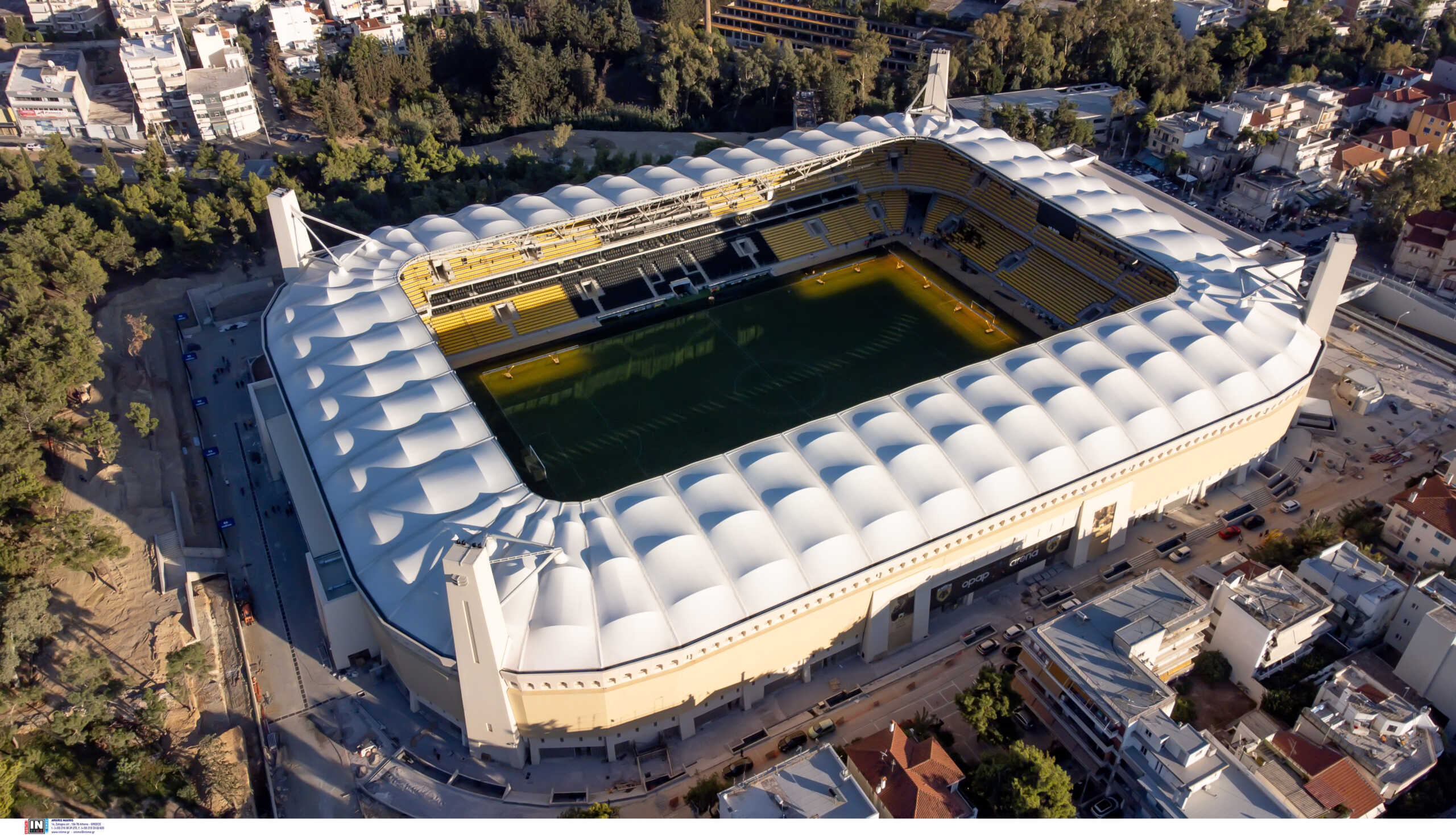 Opap Arena: Εντυπωσιακά πλάνα από το εσωτερικό του νέου γηπέδου της ΑΕΚ στη Νέα Φιλαδέλφεια