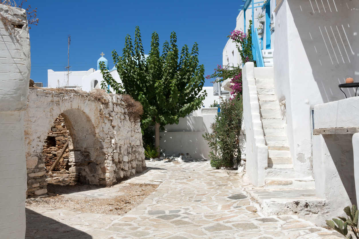 The village of Chora, the Venetian castle place - Greece