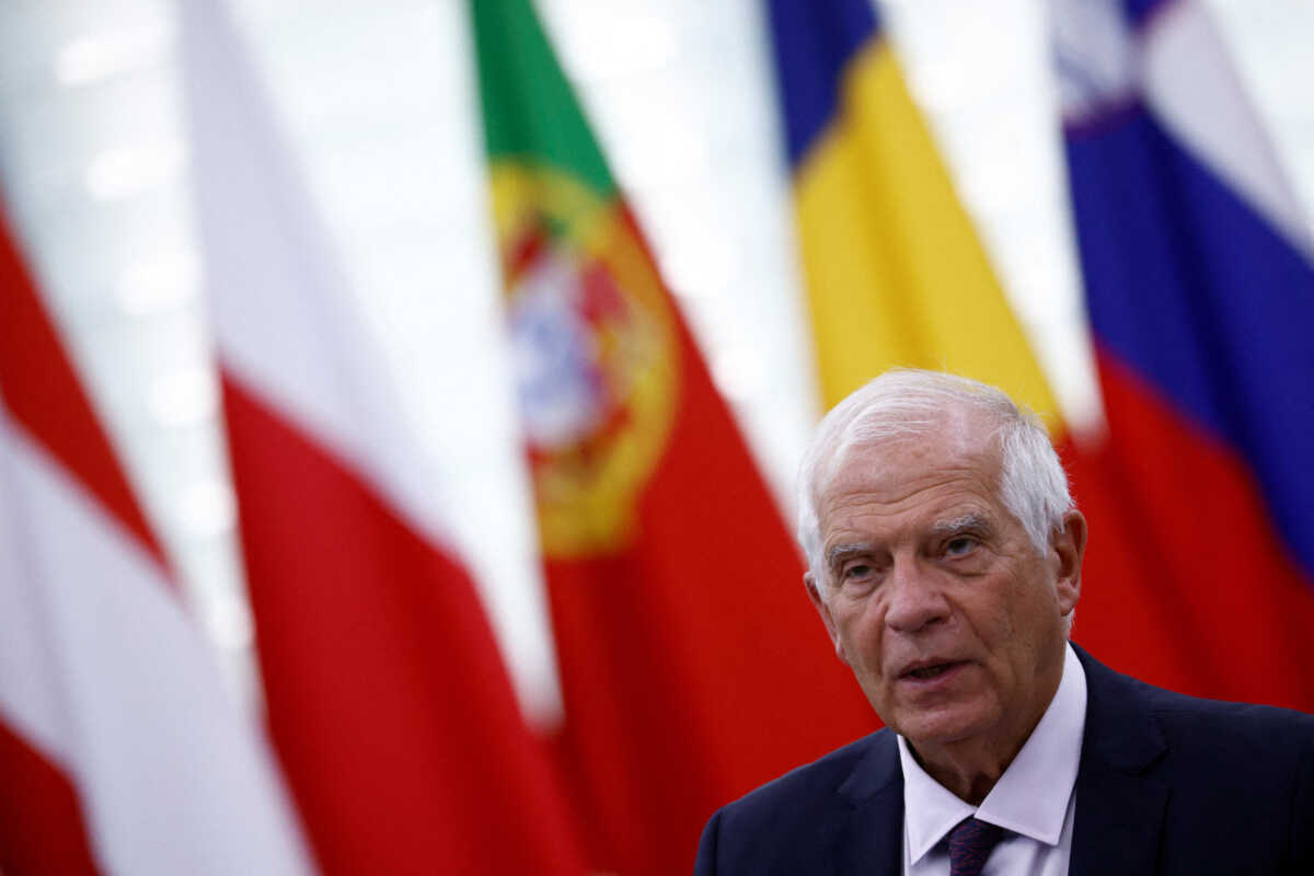 EU Foreign Policy Chief Josep Borrell addresses a plenary session of the European Parliament in Strasbourg, France September 13, 2022. REUTERS