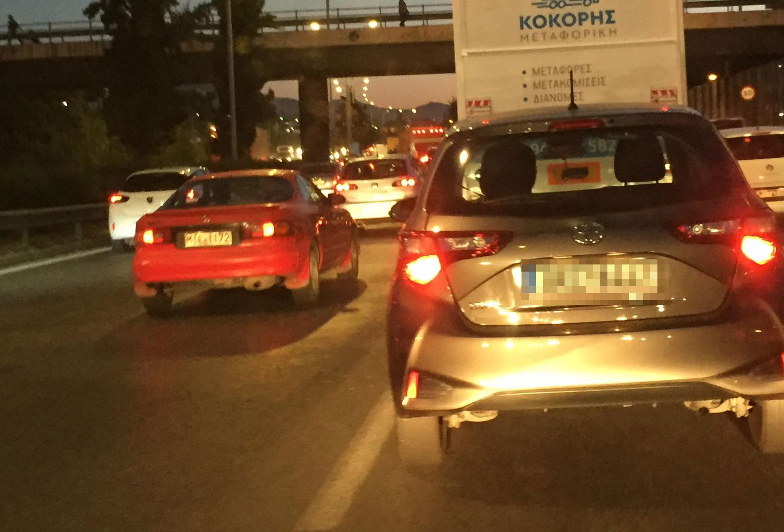 Τροχαίο στην άνοδο του Κηφισού, μποτιλιάρισμα χιλιομέτρων