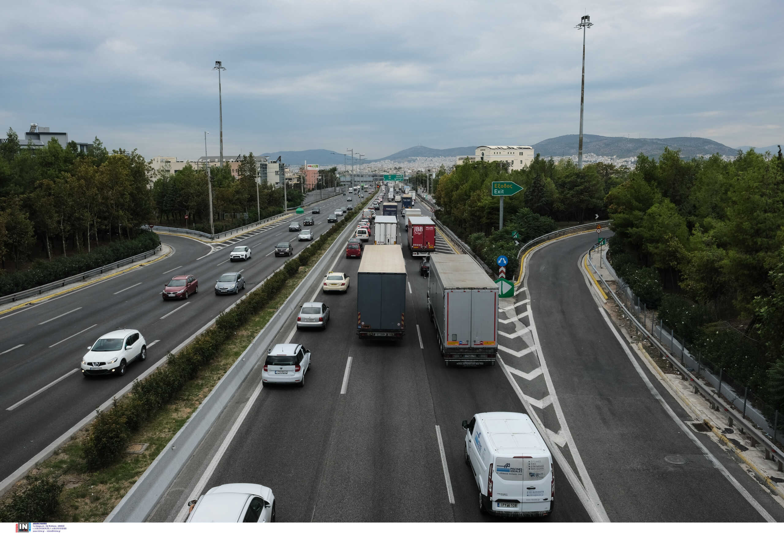 Κίνηση στον Κηφισό λόγω βροχής – Που υπάρχει πρόβλημα