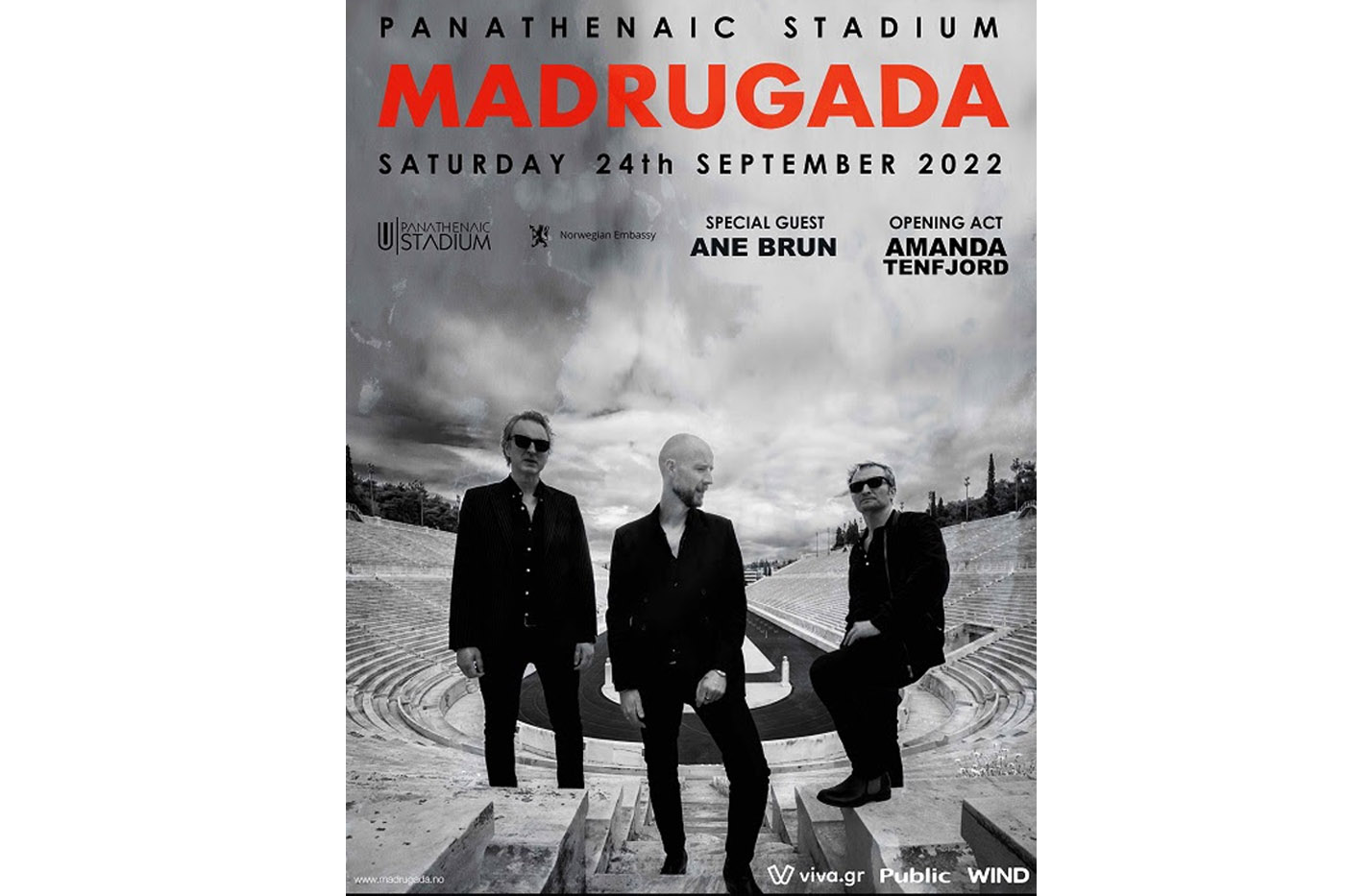 Οι Madrugada το Σάββατο 24 Σεπτεμβρίου στο Καλλιμάρμαρο Στάδιο
