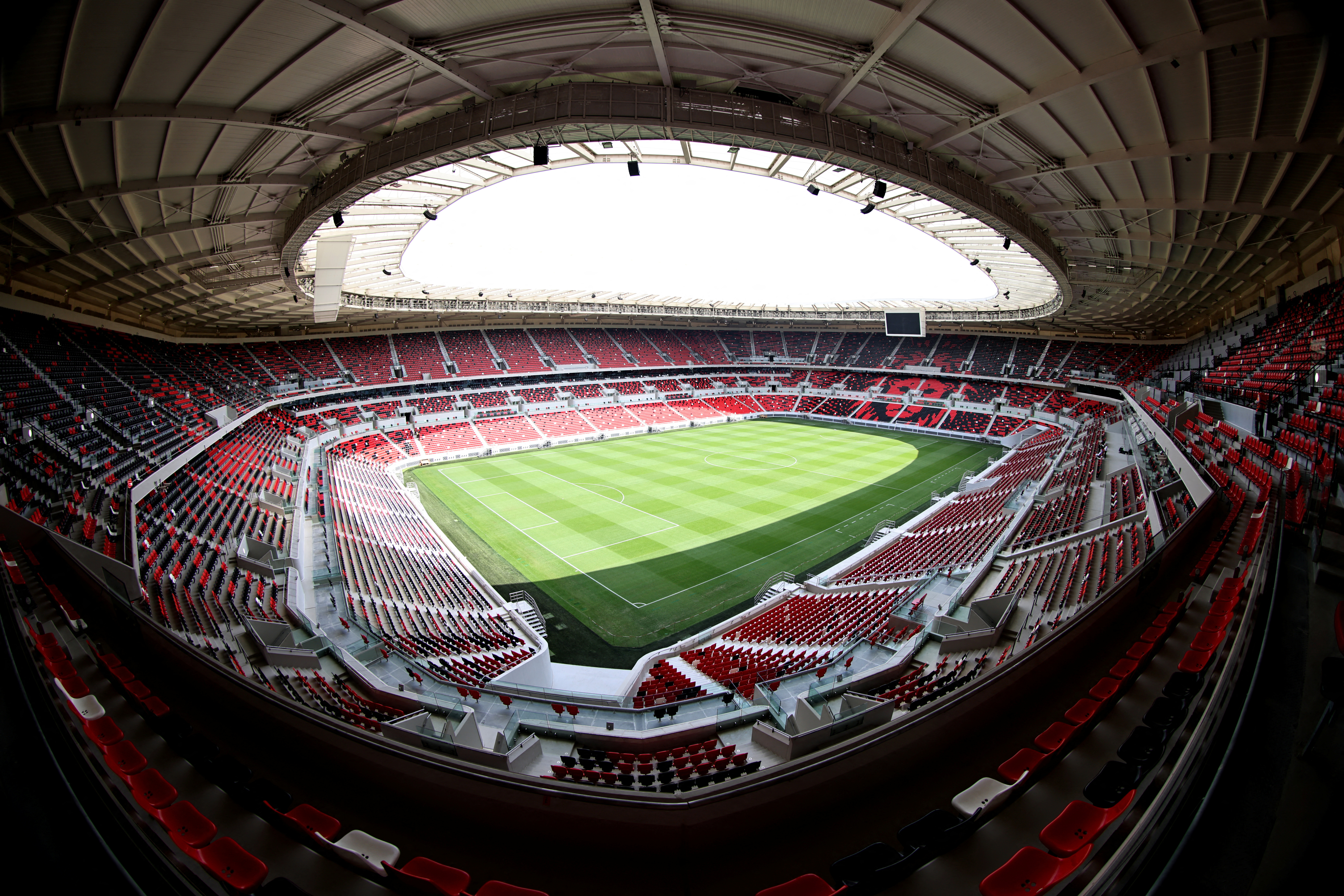 FILE PHOTO: Soccer Football - FIFA World Cup Qatar 2022 Stadium Preview - Ahmed bin Ali Stadium, Al Rayyan, Qatar - September 1, 2022  General view inside the stadium ahead of the World Cup REUTERS