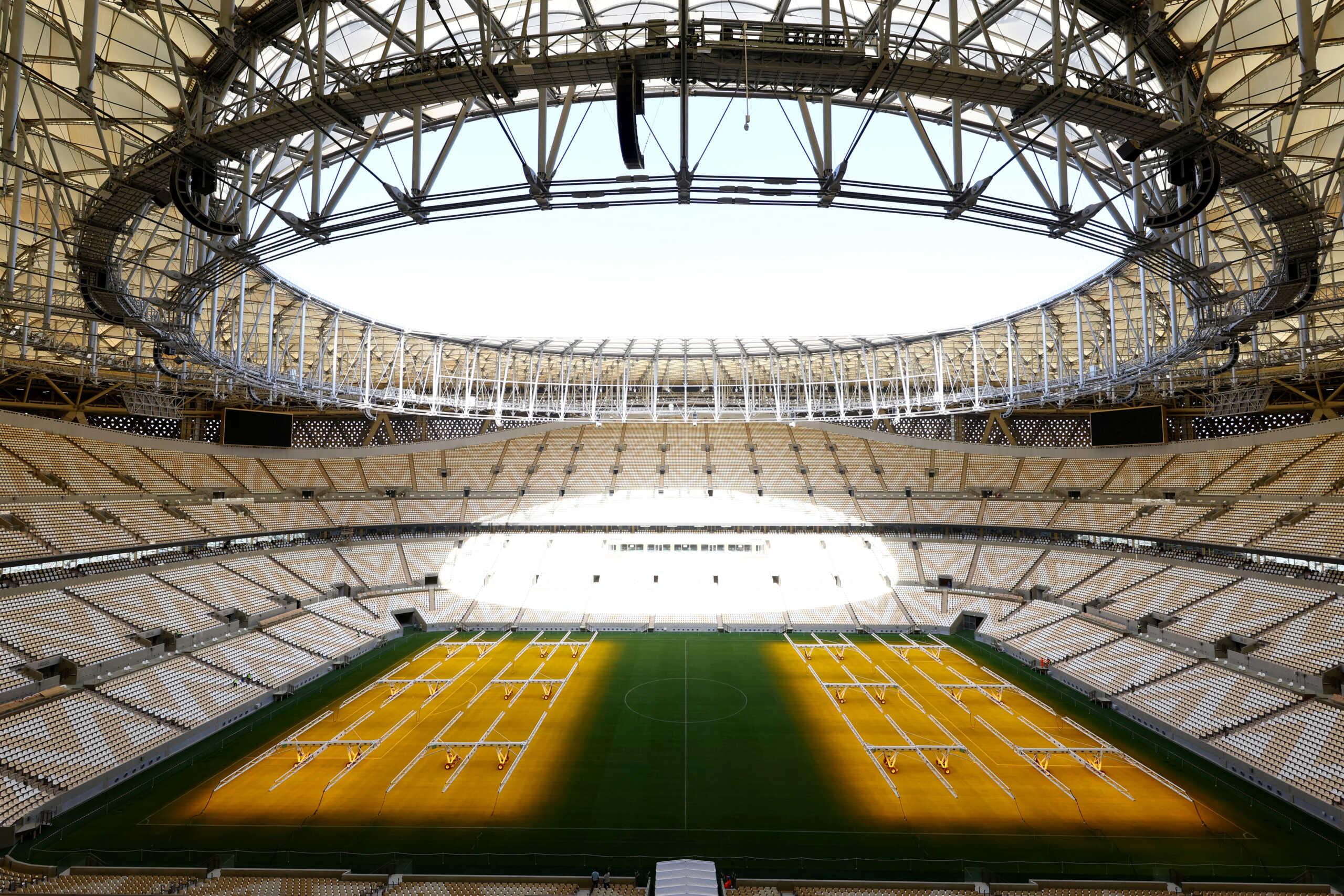 FILE PHOTO: Soccer Football - General Views of the Lusail Stadium - Lusail, Qatar, March 28, 2022.  General view inside the Lusail Stadium, the venue for the 2022 Qatar World Cup Final REUTERS