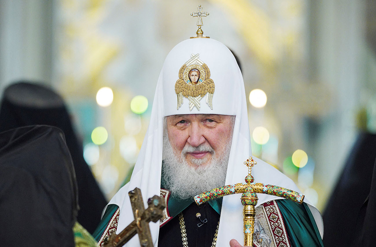 Patriarch Kirill, head of the Russian Orthodox Church, conducts a liturgy at Danilov Monastery in Moscow, Russia, September 12, 2022. Oleg Varov