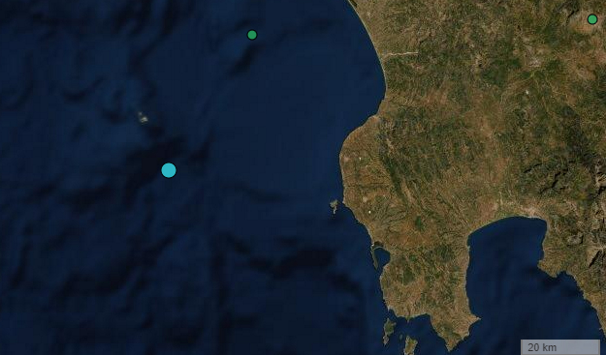 Σεισμός στις Στροφάδες έγινε αισθητός στη Δυτική Πελοπόννησο