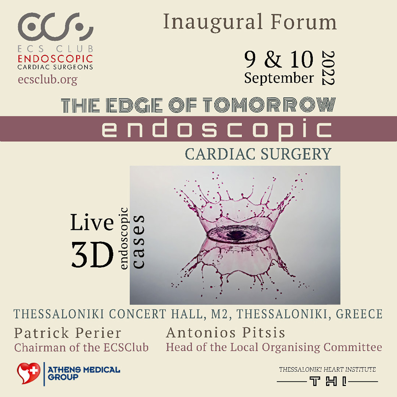 The Edge of Tomorrow – Endoscopic Cardiac Surgery: Στη Θεσσαλονίκη το 1ο Παγκόσμιο Forum 