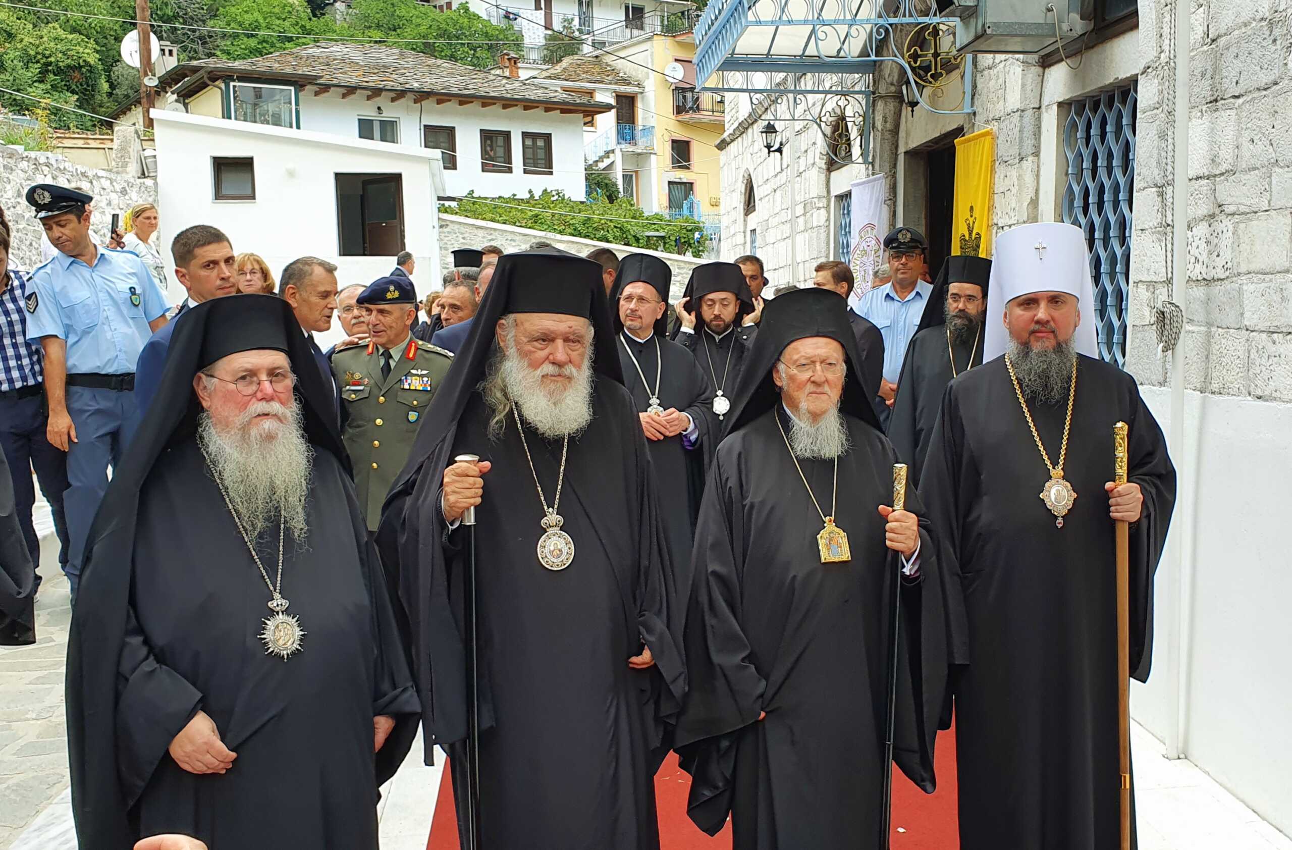 Θάσος: Ο Οικουμενικός Πατριάρχης Βαρθολομαίος και ο Αρχιεπίσκοπος Ιερώνυμος σε πανηγυρική δοξολογία