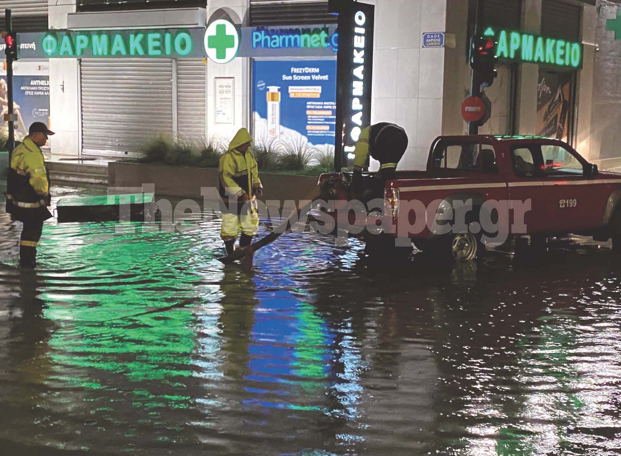 Βόλος: «Βούλιαξε» από την κακοκαιρία – Που εντοπίστηκαν τα προβλήματα