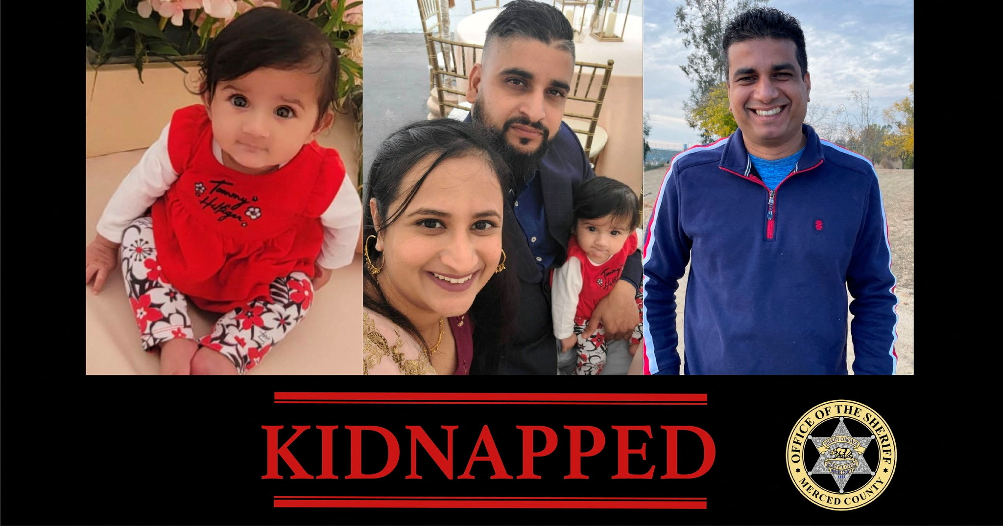 A Merced County Sheriff's Office poster shows the four family members kidnapped from central California, U.S. in this handout released on October 4, 2022. Merced County Sheriff's Office