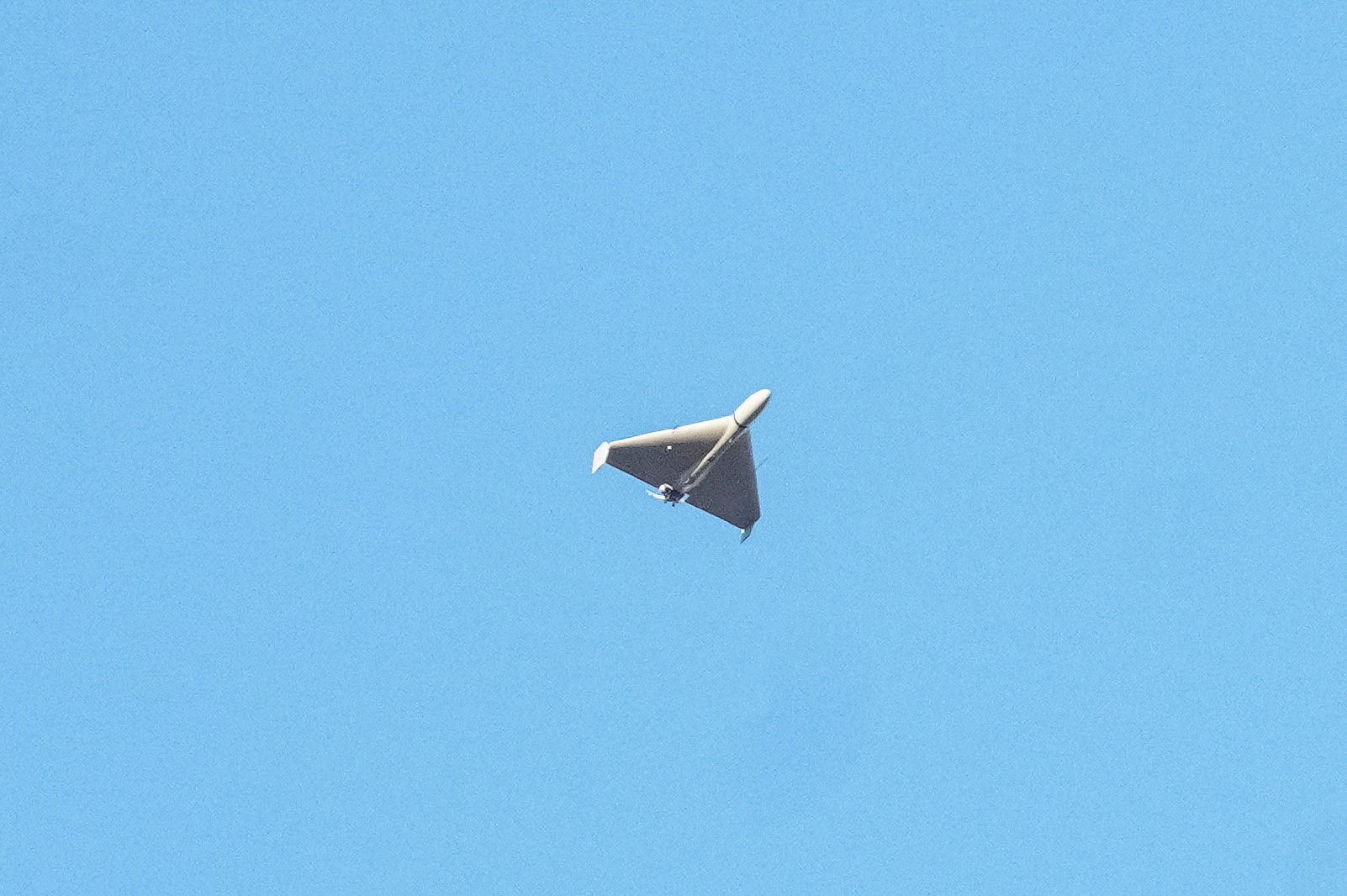 FILE PHOTO: A Russian drone is seen during a Russian drone strike, which local authorities consider to be Iranian made unmanned aerial vehicles (UAVs) Shahed-136, amid Russia's attack on Ukraine, in Kyiv, Ukraine October 17, 2022. REUTERS