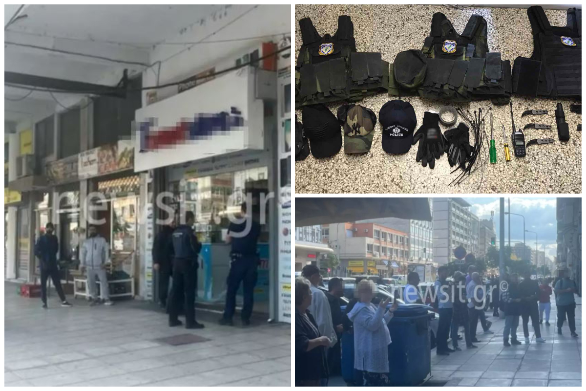 Ληστεία στη Θεσσαλονίκη: Οι δράστες προκάλεσαν βραχυκύκλωμα και έπεσαν τα ρολά – Τι είχαν πάνω τους