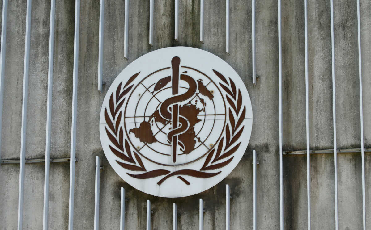 A logo is pictured on the headquarters of the World Health Orgnaization (WHO) in Geneva, Switzerland, June 25, 2020. REUTERS